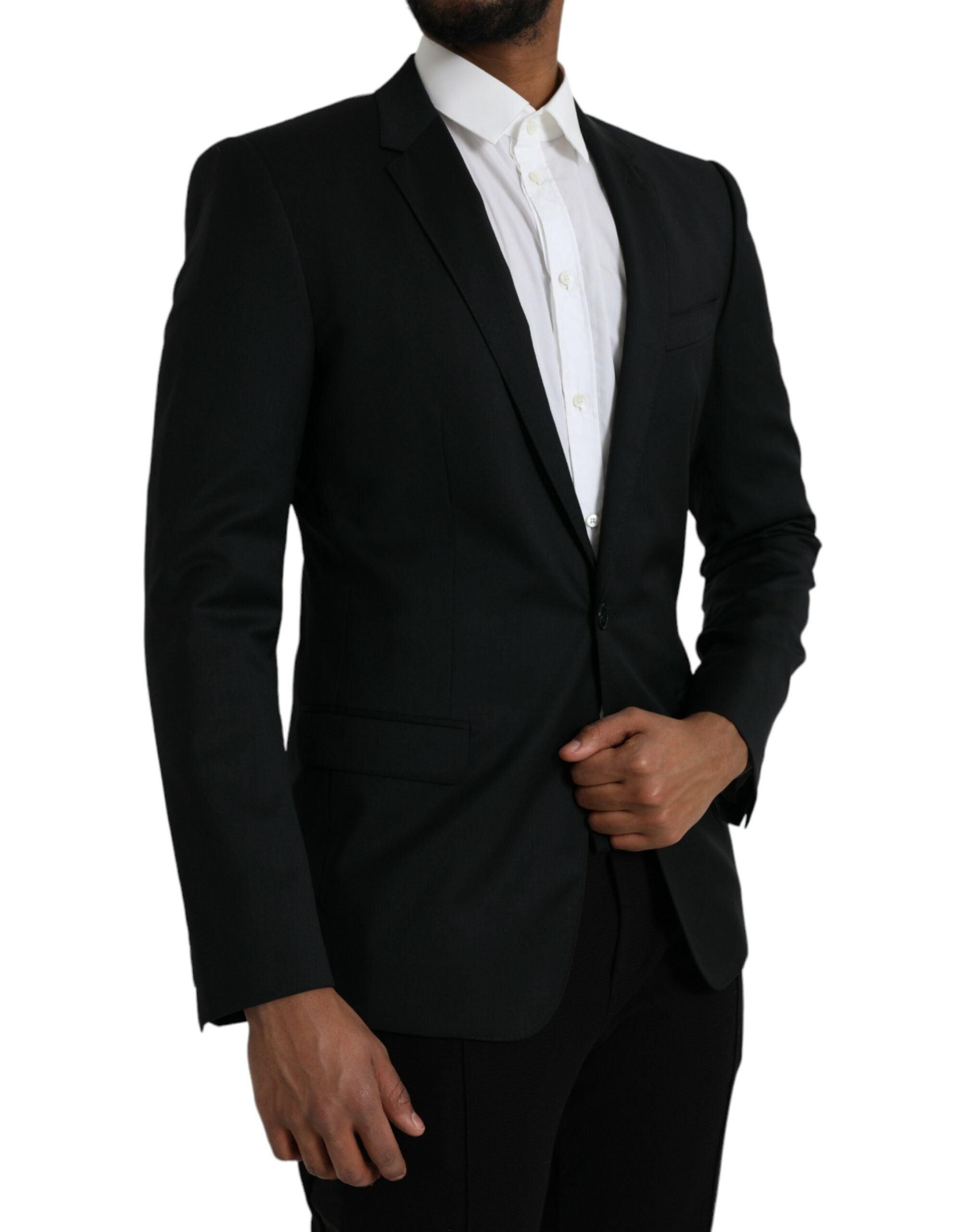 Dolce & Gabbana Black single-breasted wool blazer MARTINI-2