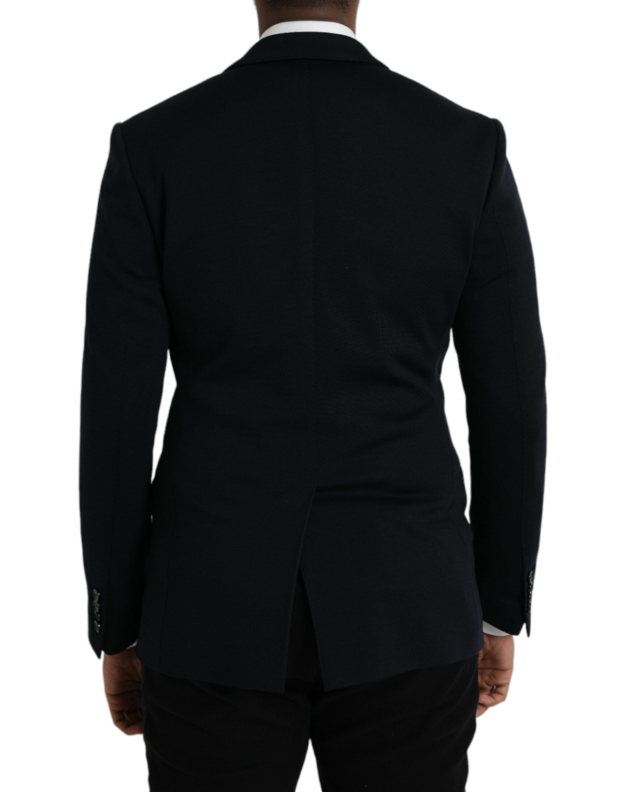 Dolce & Gabbana Black Wool Single-Breasted Notch Blazer-3