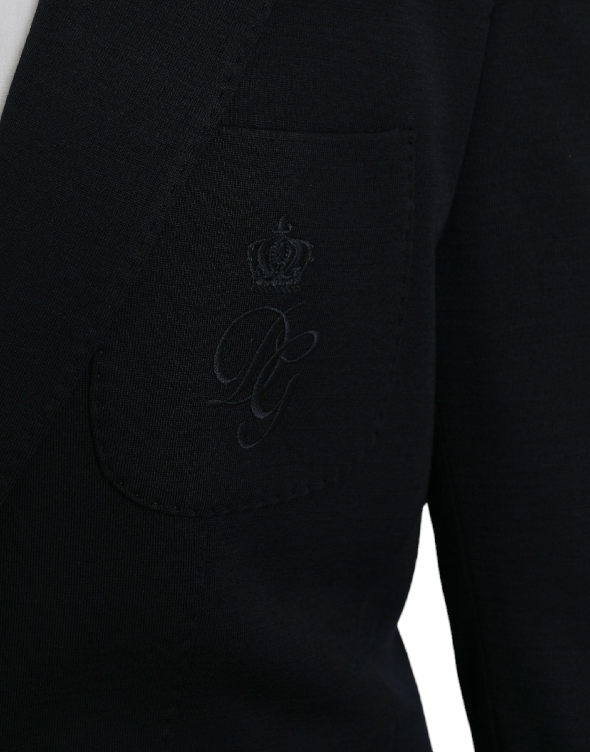 Dolce & Gabbana Black Wool Single-Breasted Notch Blazer-5