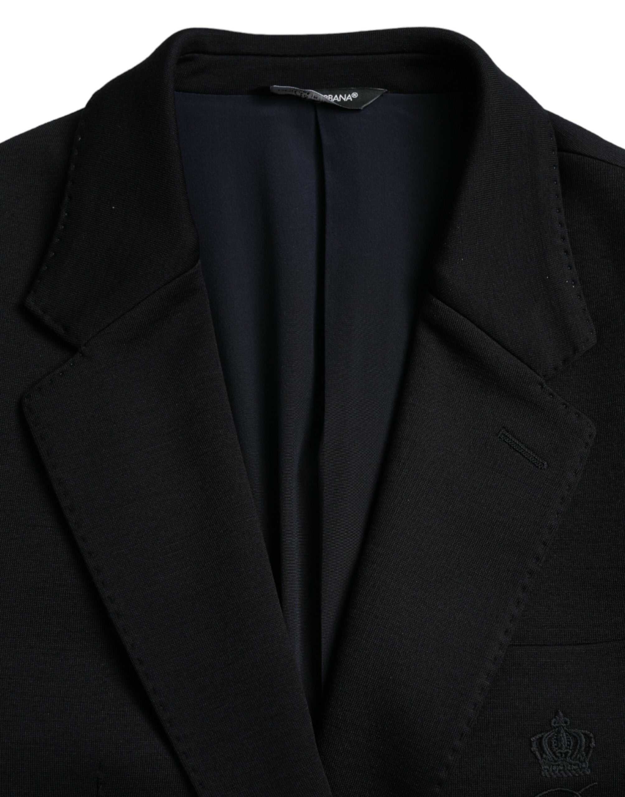 Dolce & Gabbana Black Wool Single-Breasted Notch Blazer-7