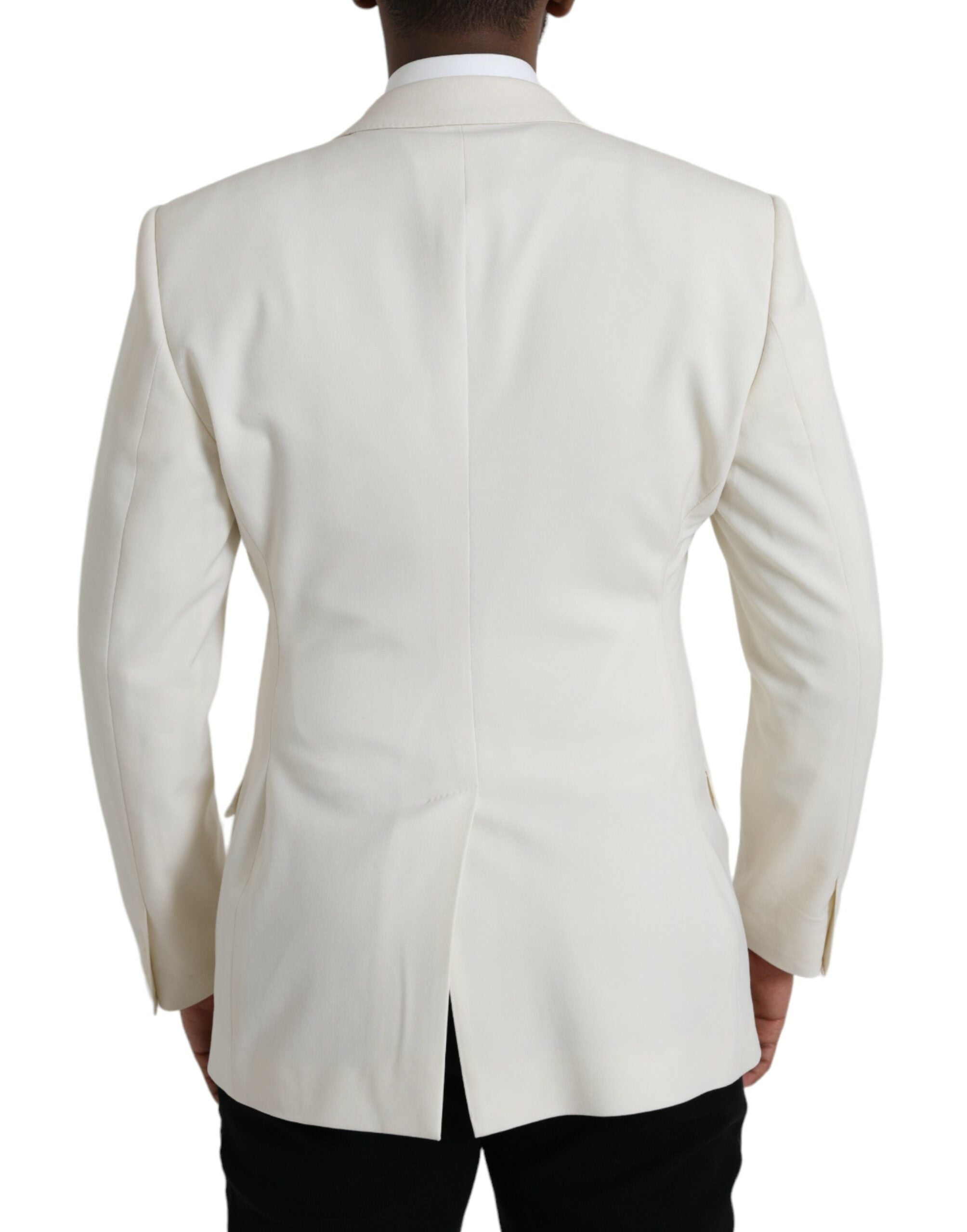 Dolce & Gabbana Weißer Wollblazer MARTINI Zweireiher-3