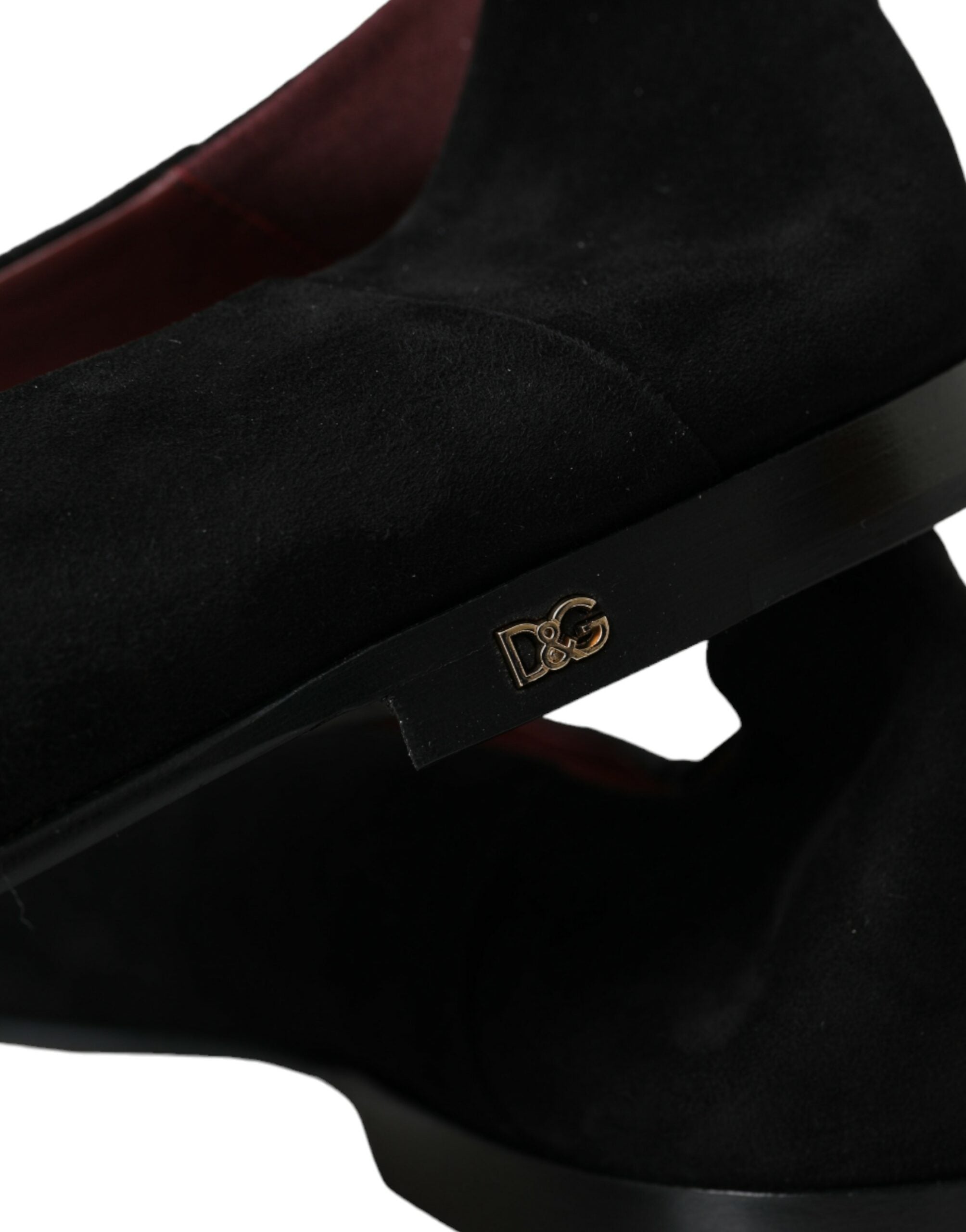 Dolce & Gabbana Black Suede Loafers Formal Dress Slip-On Shoes-7