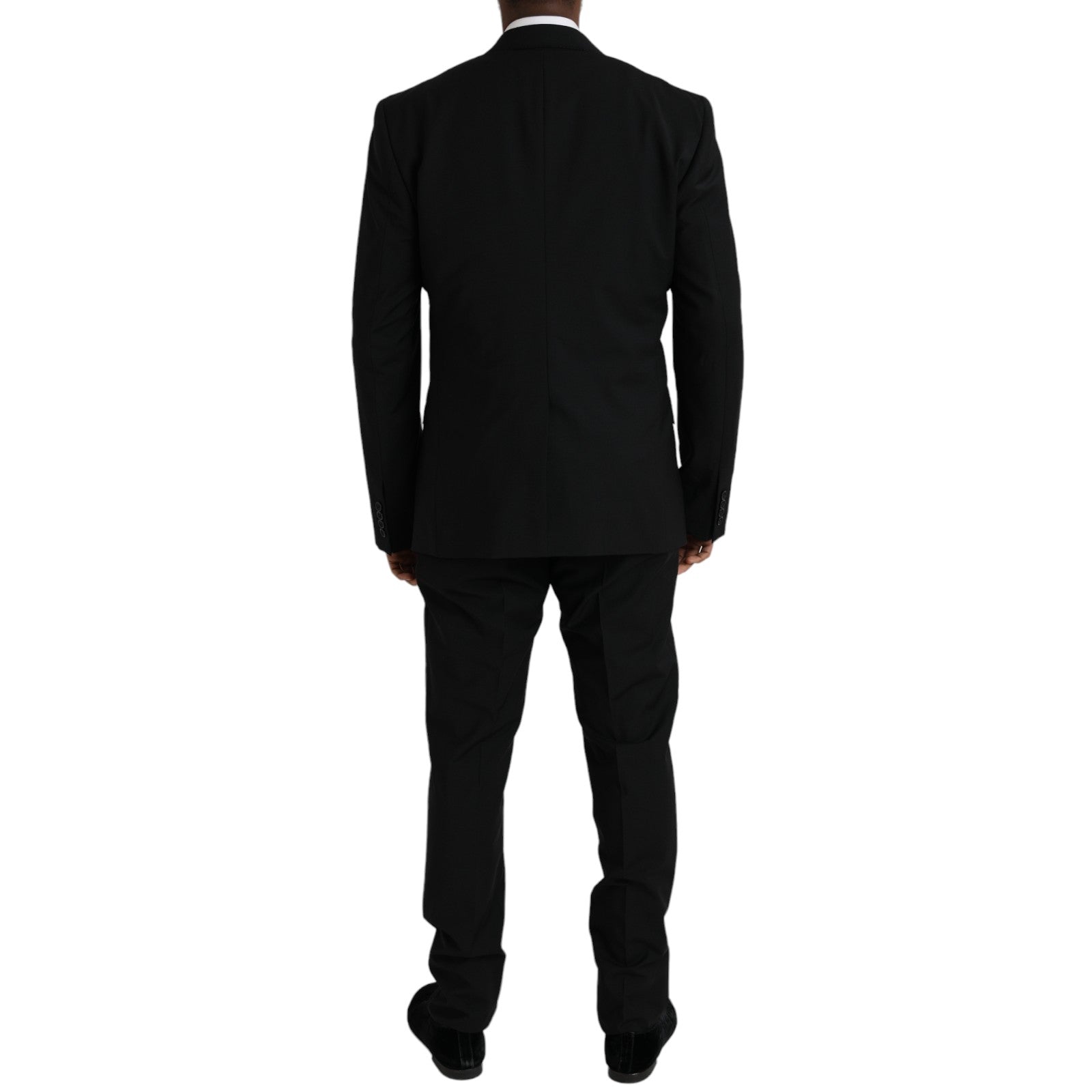 Dolce & Gabbana Black Polyester STAFF Formal 3 Piece Suit-3