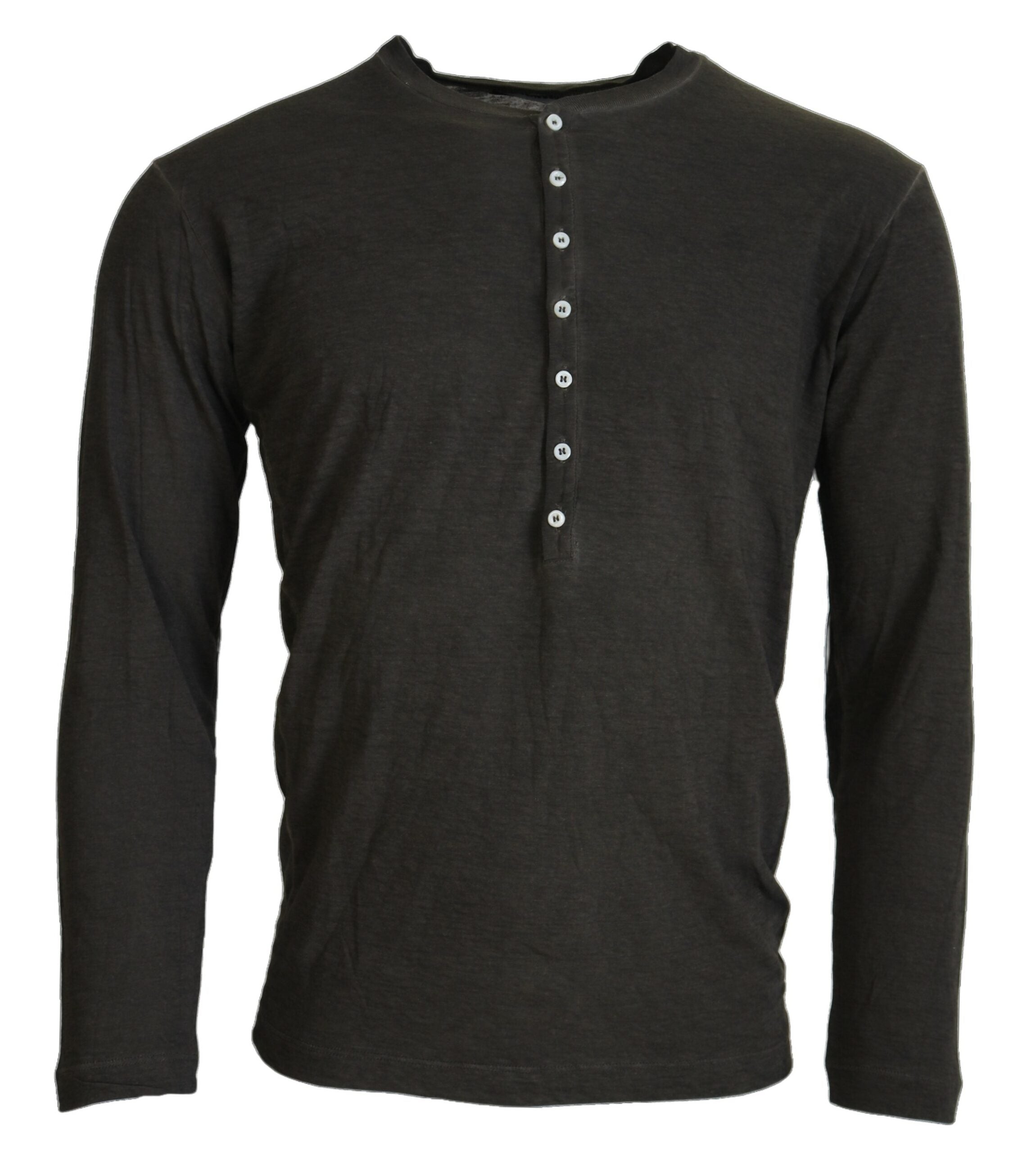 Dsquared² Grauer Baumwoll-Leinen Pullover mit langen Ärmeln-1