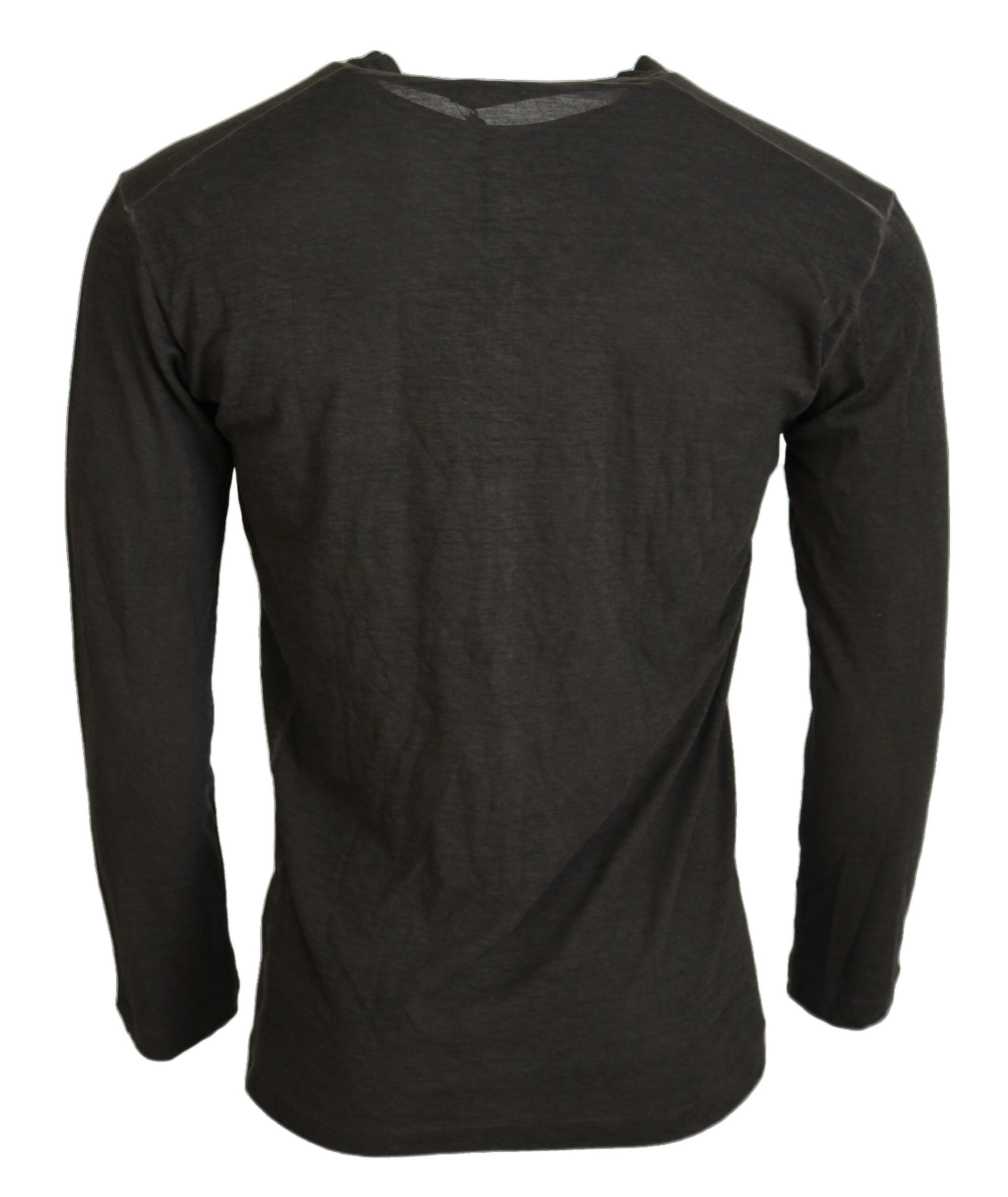 Dsquared² Grauer Baumwoll-Leinen Pullover mit langen Ärmeln-3
