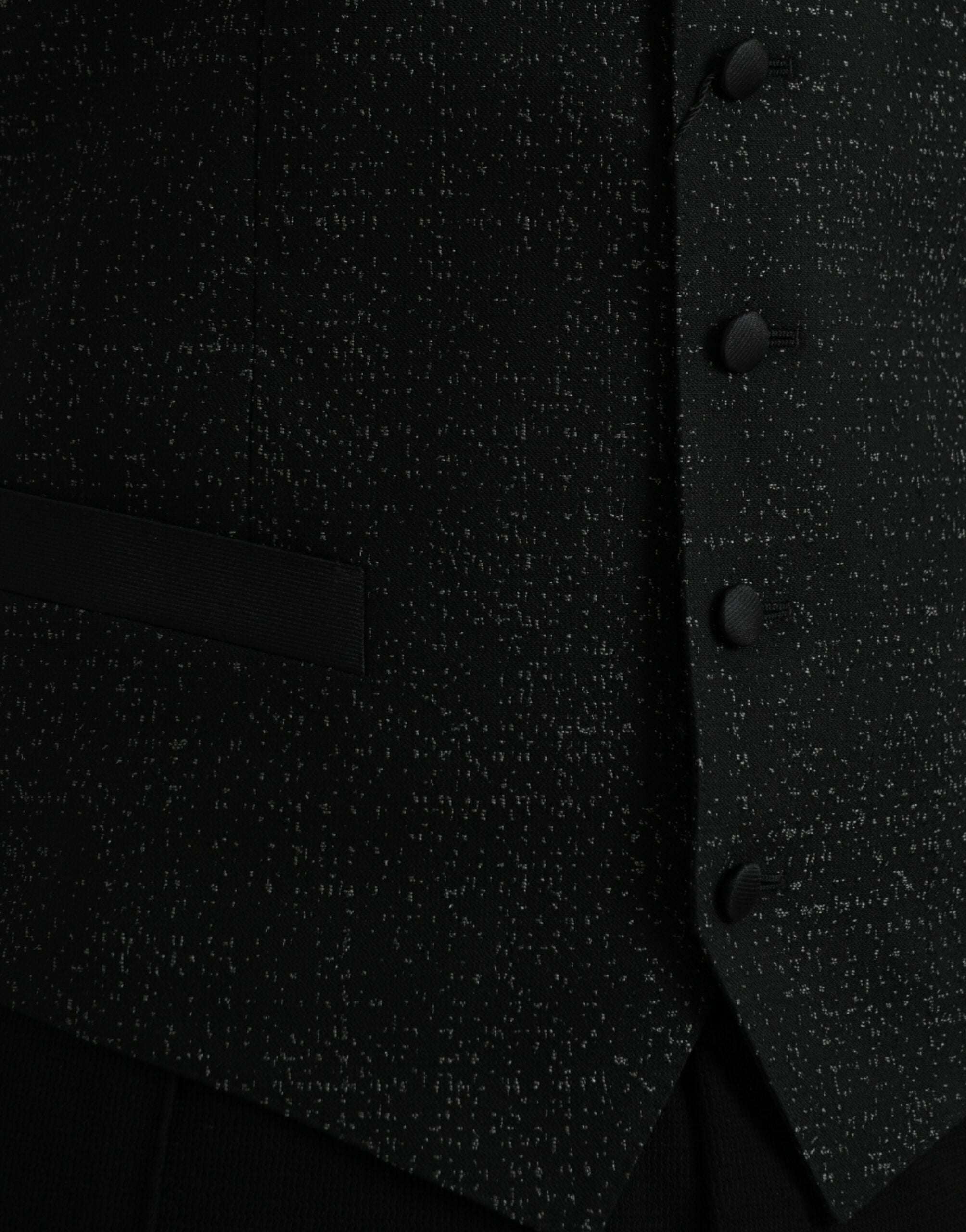 Dolce & Gabbana Schwarz Braun Seidenweste Kleid Formelle Weste-5