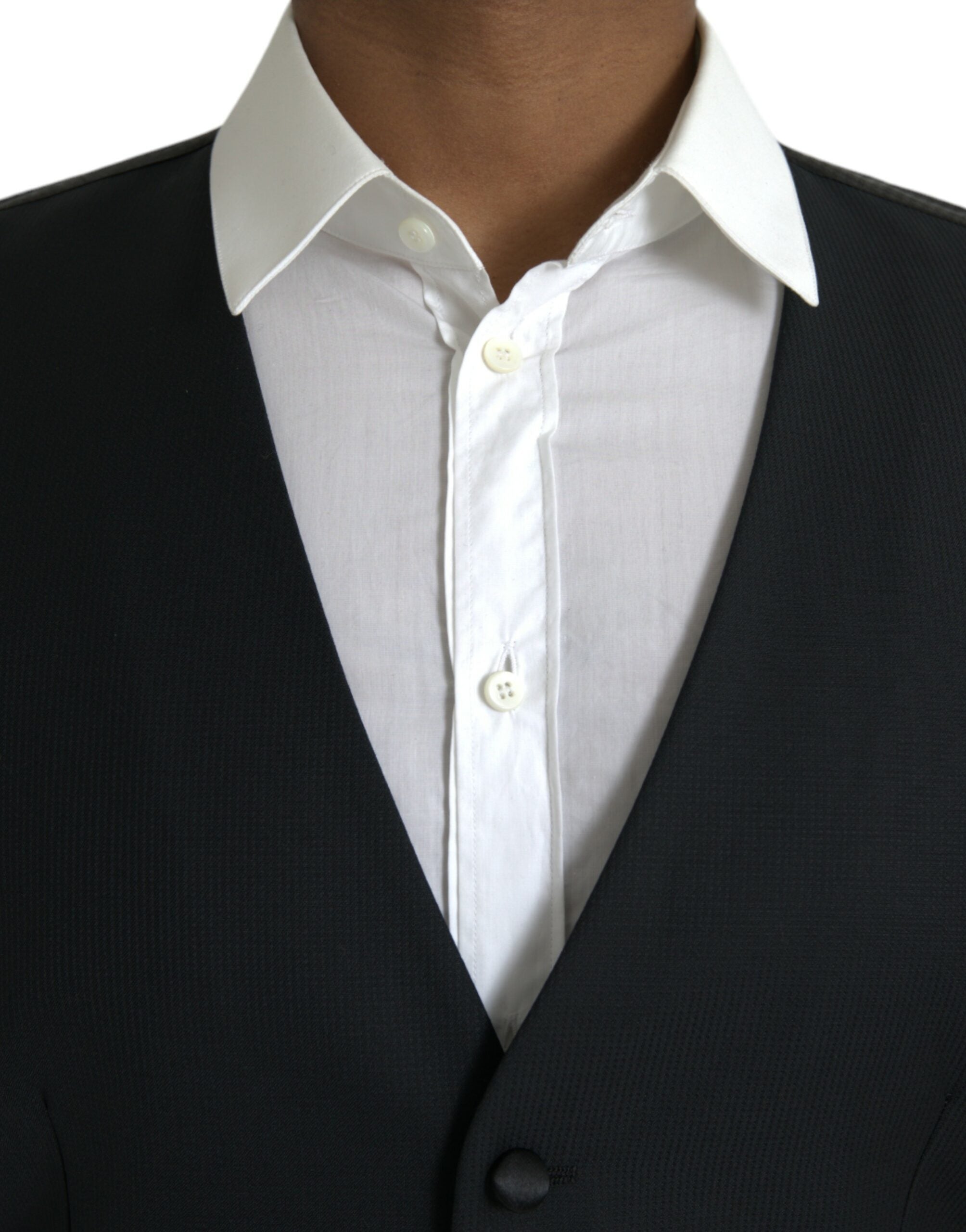 Dolce & Gabbana Black Wool Vest Dress Formal Vest-4