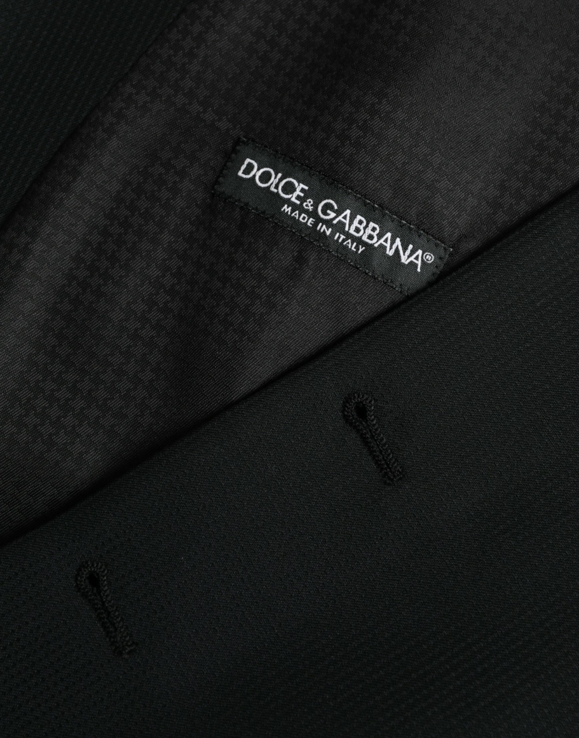 Dolce & Gabbana Black Wool Vest Dress Formal Vest-7