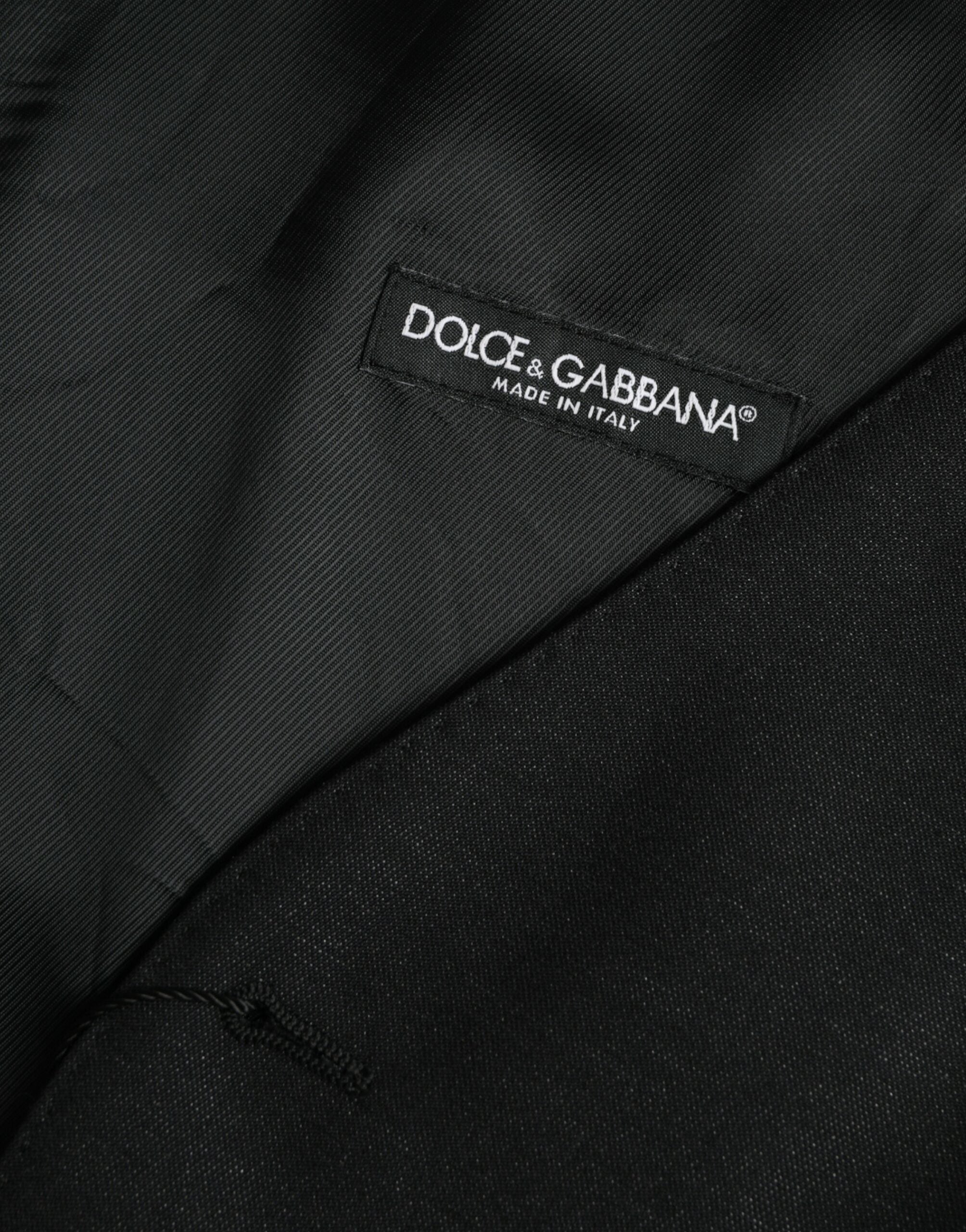 Dolce & Gabbana Black Wool Vest Dress Formal Vest-7