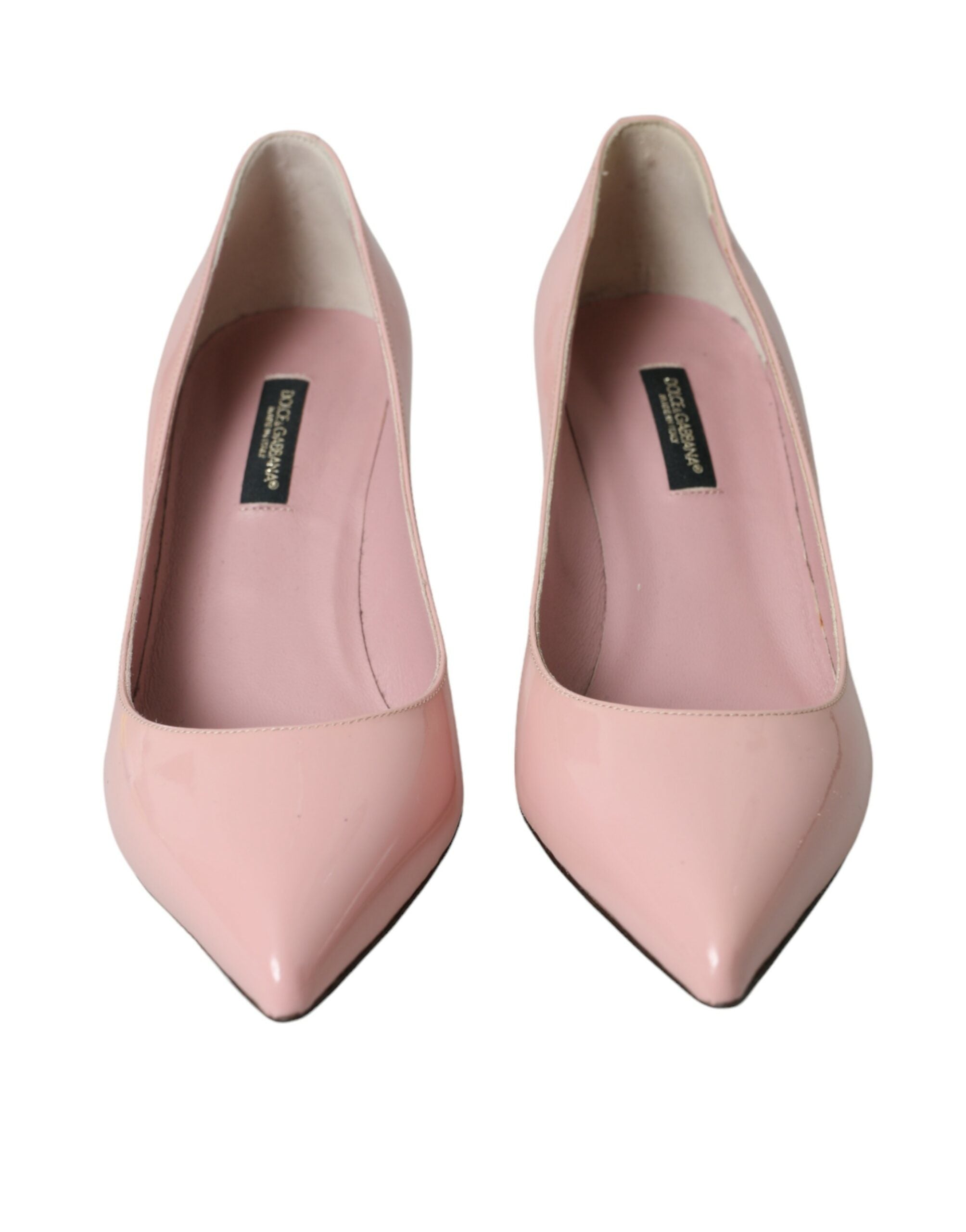 Dolce & Gabbana Hellrosa Lackleder Heels Pumps Schuhe-2