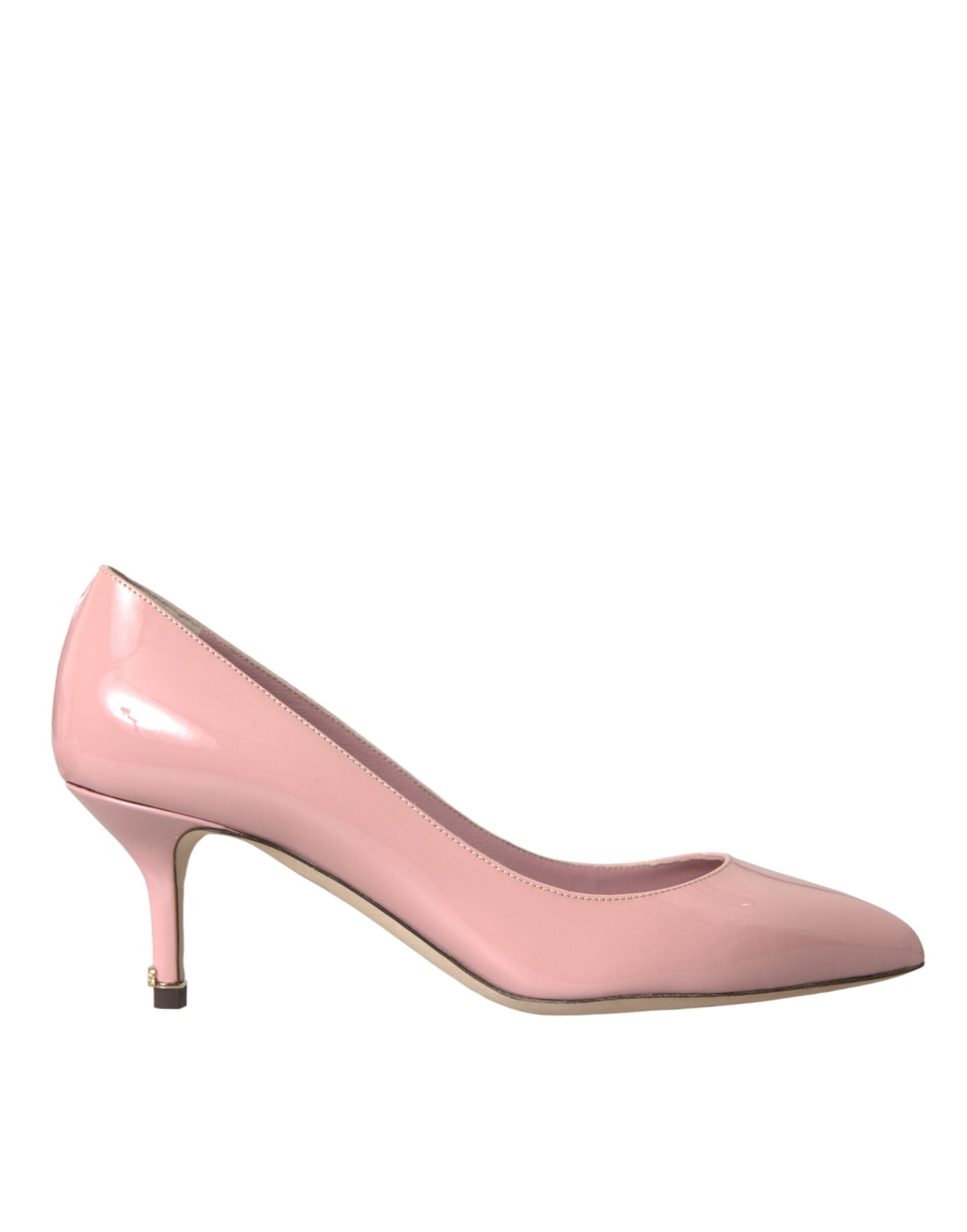 Dolce & Gabbana Hellrosa Lackleder Heels Pumps Schuhe-1