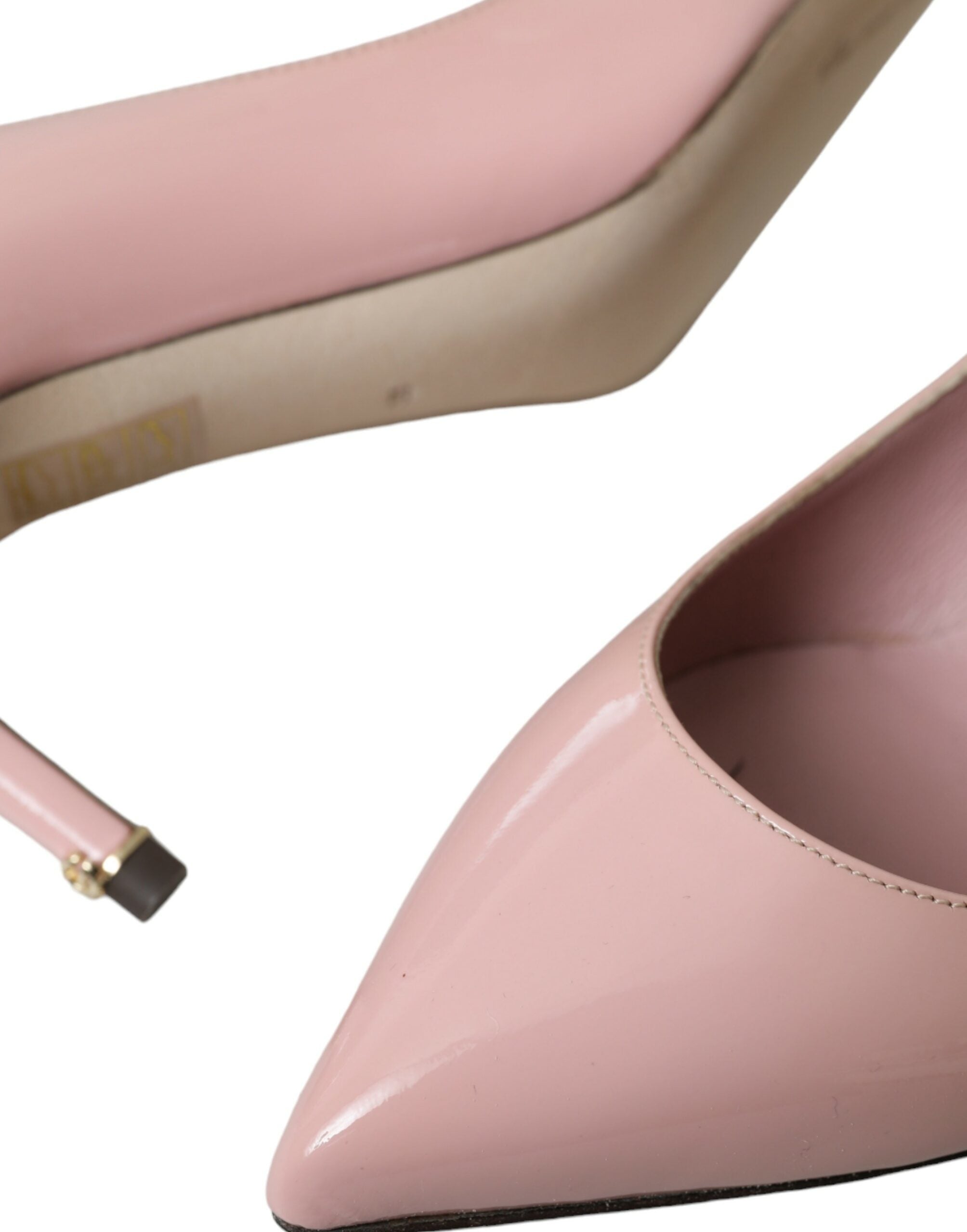 Dolce & Gabbana Hellrosa Lackleder Heels Pumps Schuhe-8