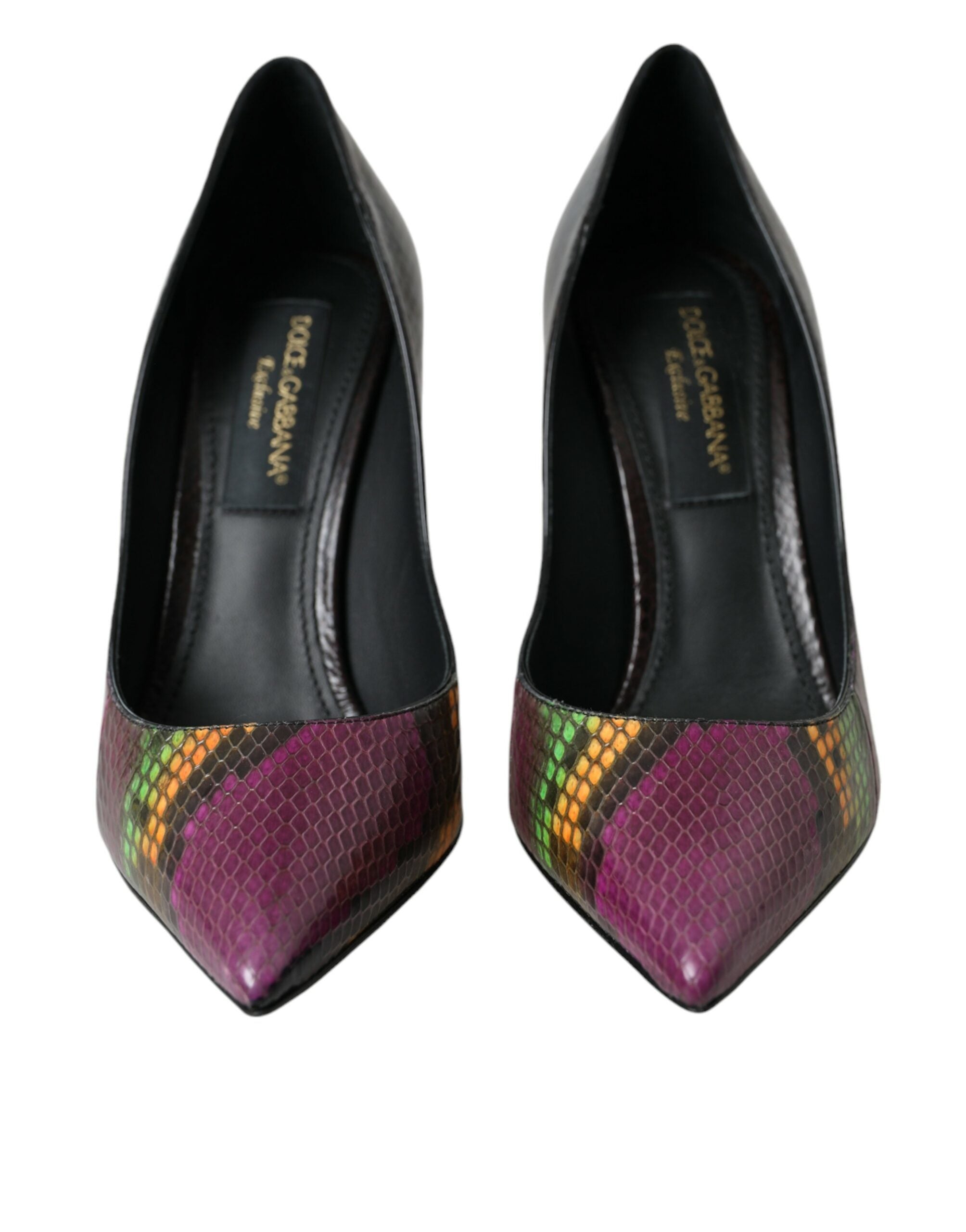 Dolce & Gabbana Multicolor Exotische Leder Absätze Pumps Schuhe-2