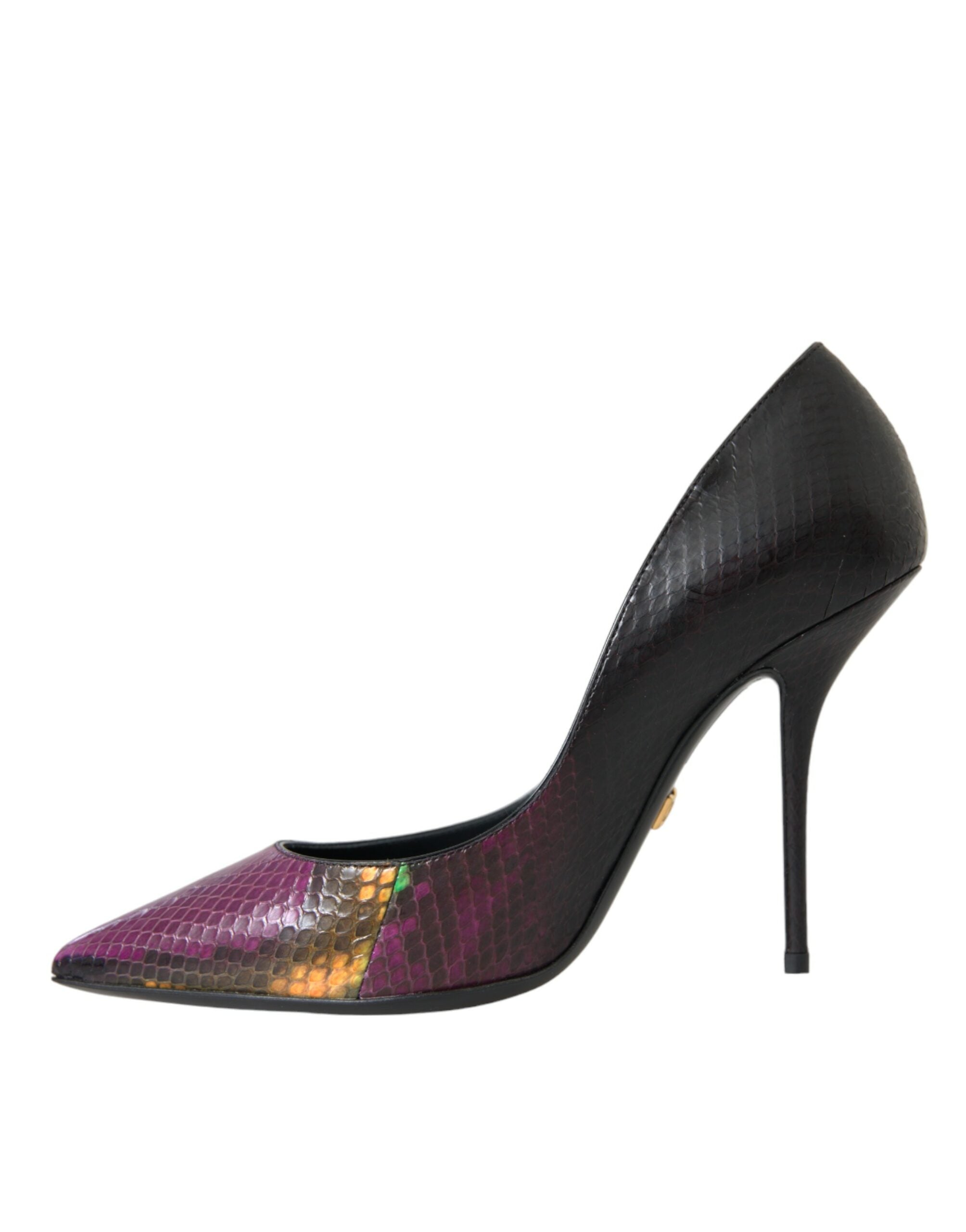Dolce & Gabbana Multicolor Exotische Leder Absätze Pumps Schuhe-5