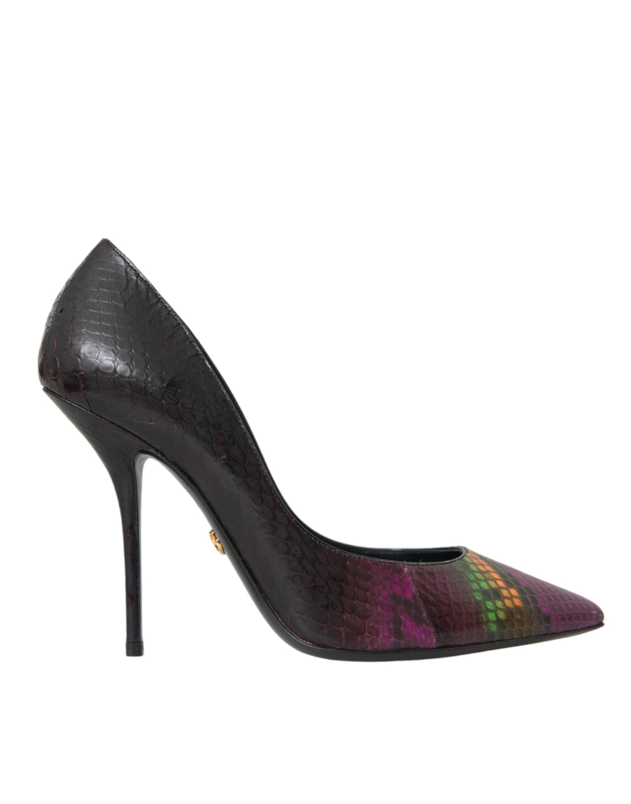 Dolce & Gabbana Multicolor Exotische Leder Absätze Pumps Schuhe-1