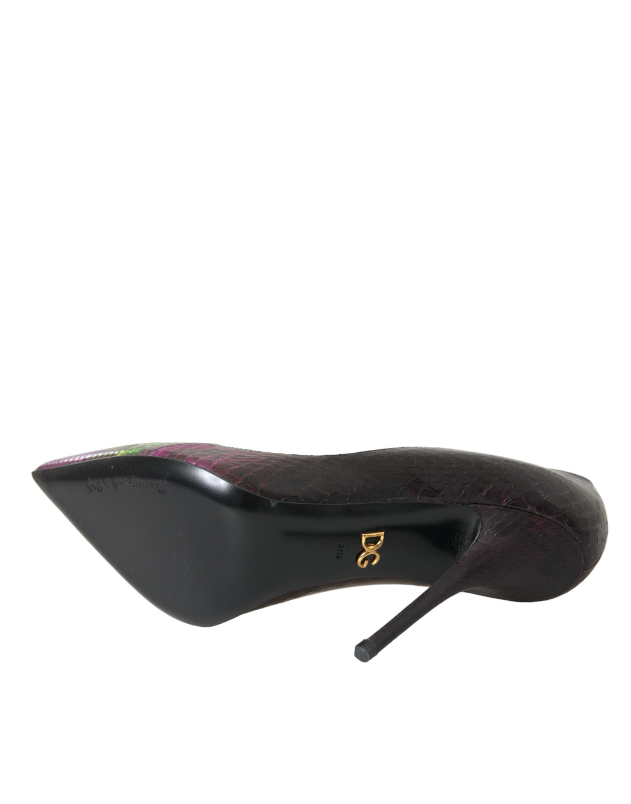 Dolce & Gabbana Multicolor Exotische Leder Absätze Pumps Schuhe-6