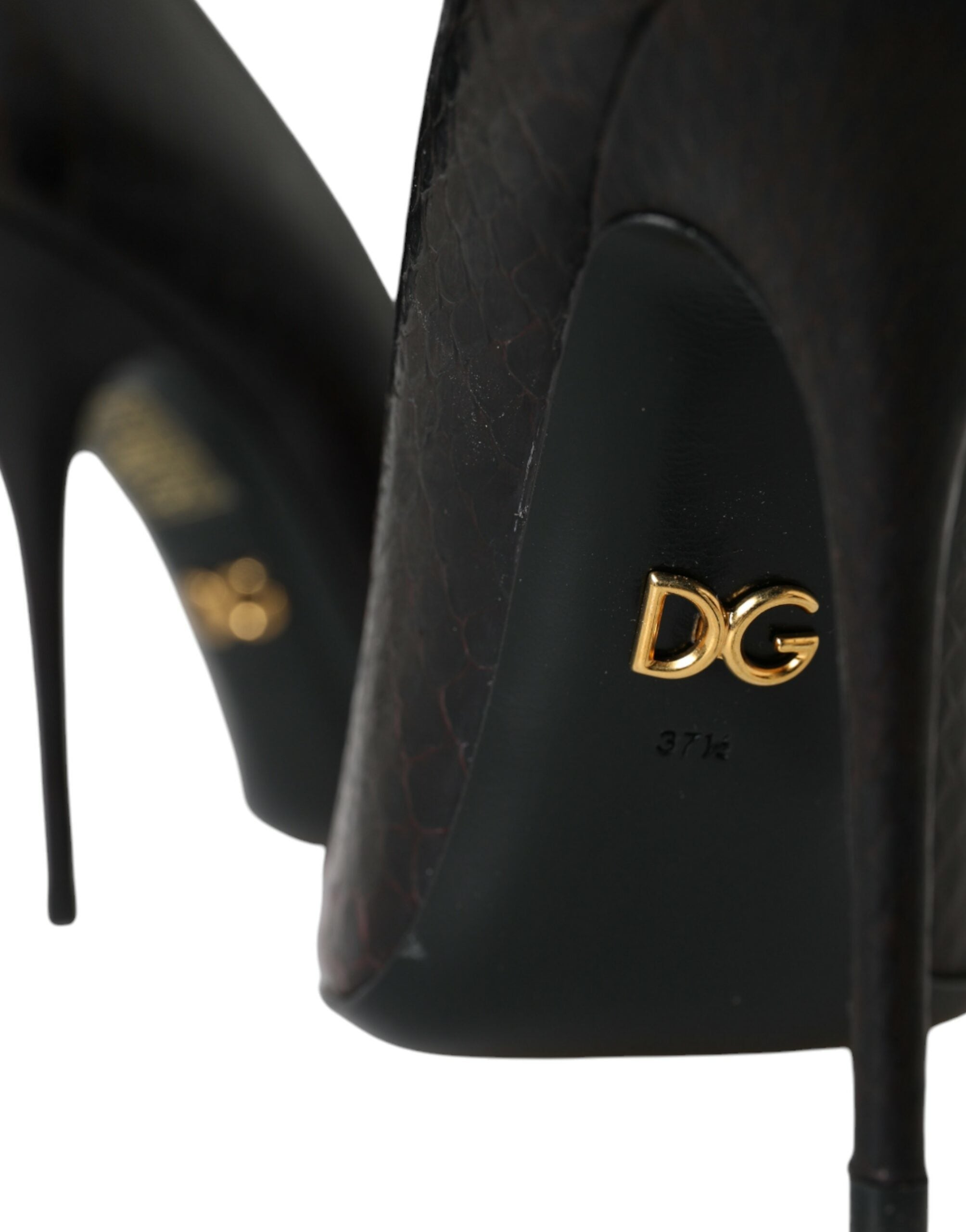 Dolce & Gabbana Multicolor Exotische Leder Absätze Pumps Schuhe-7