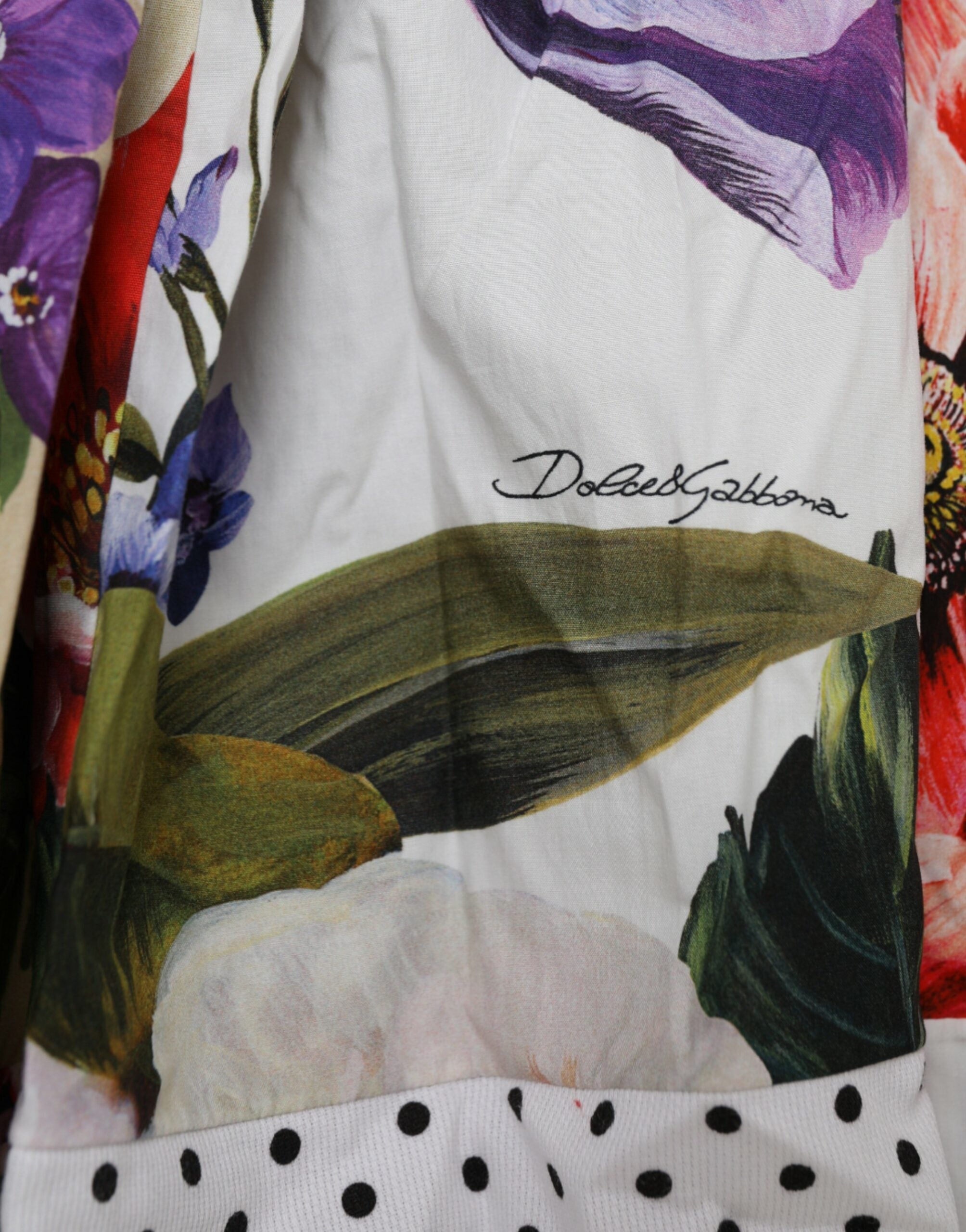 Vestido mini de algodón con patchwork multicolor de Dolce & Gabbana Aline-7