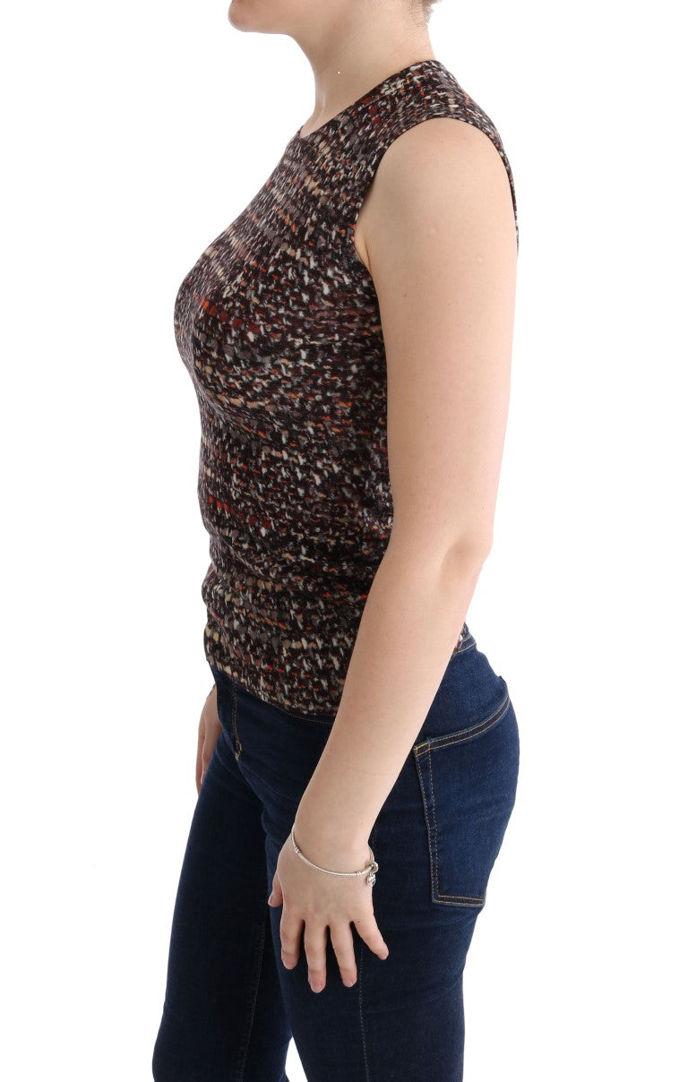 Dolce & Gabbana multi-colored printed knit top/T-shirt made of wool-2