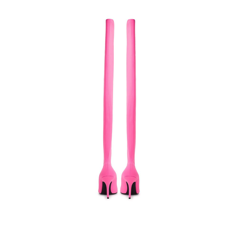 Balenciaga Elegant pink polyester ankle boots-4