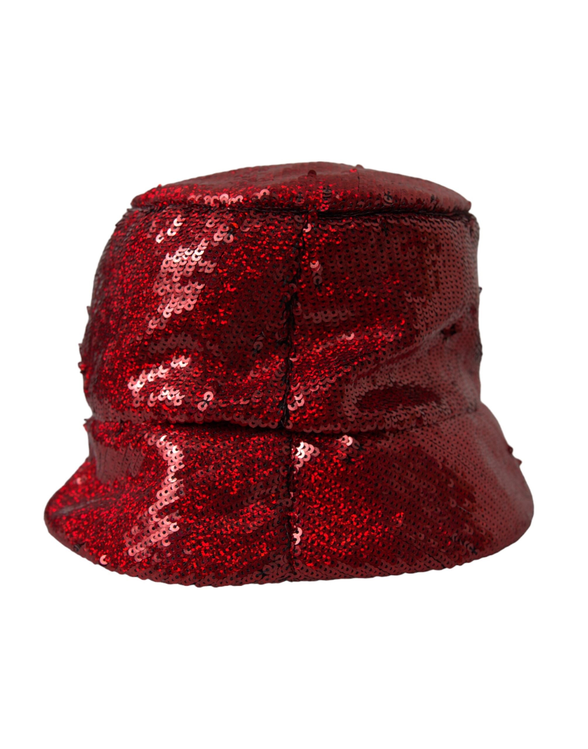 Sombrero de pescador de nailon con lentejuelas rojas de Dolce & Gabbana para hombre-3