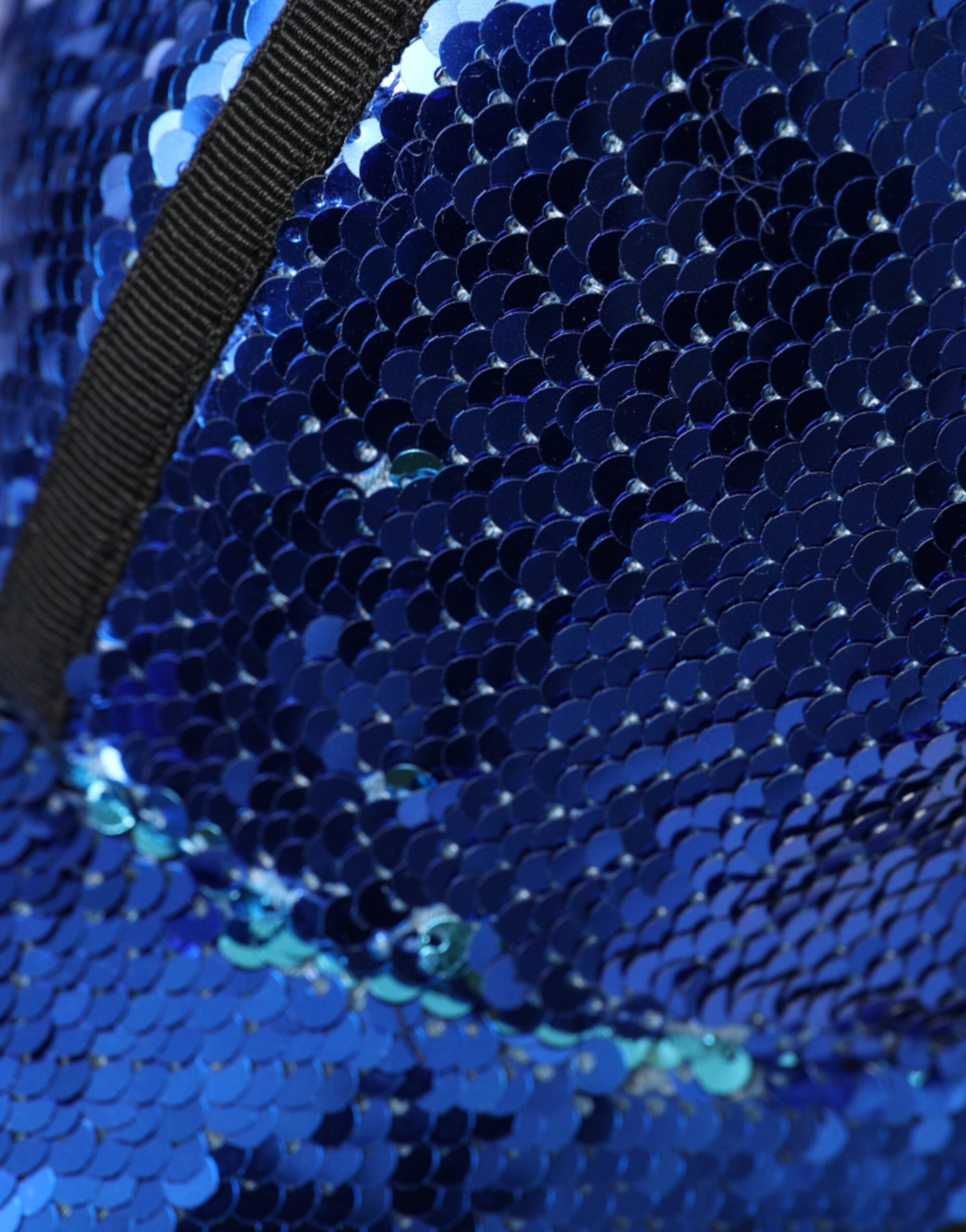 Gorra de béisbol con lentejuelas azul real de Dolce & Gabbana para hombre-5