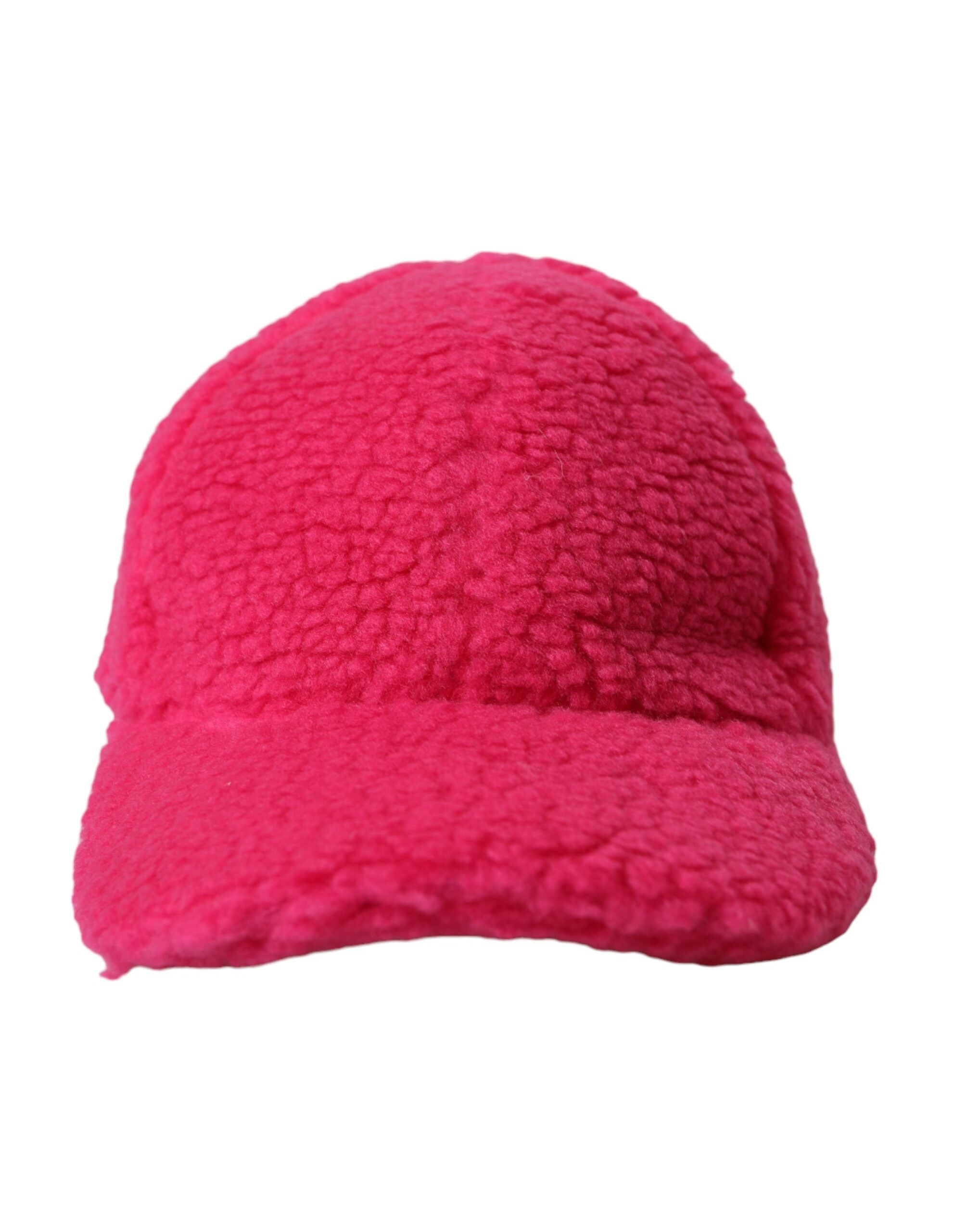 Gorra de béisbol de felpa polar rosa Dolce & Gabbana para hombre