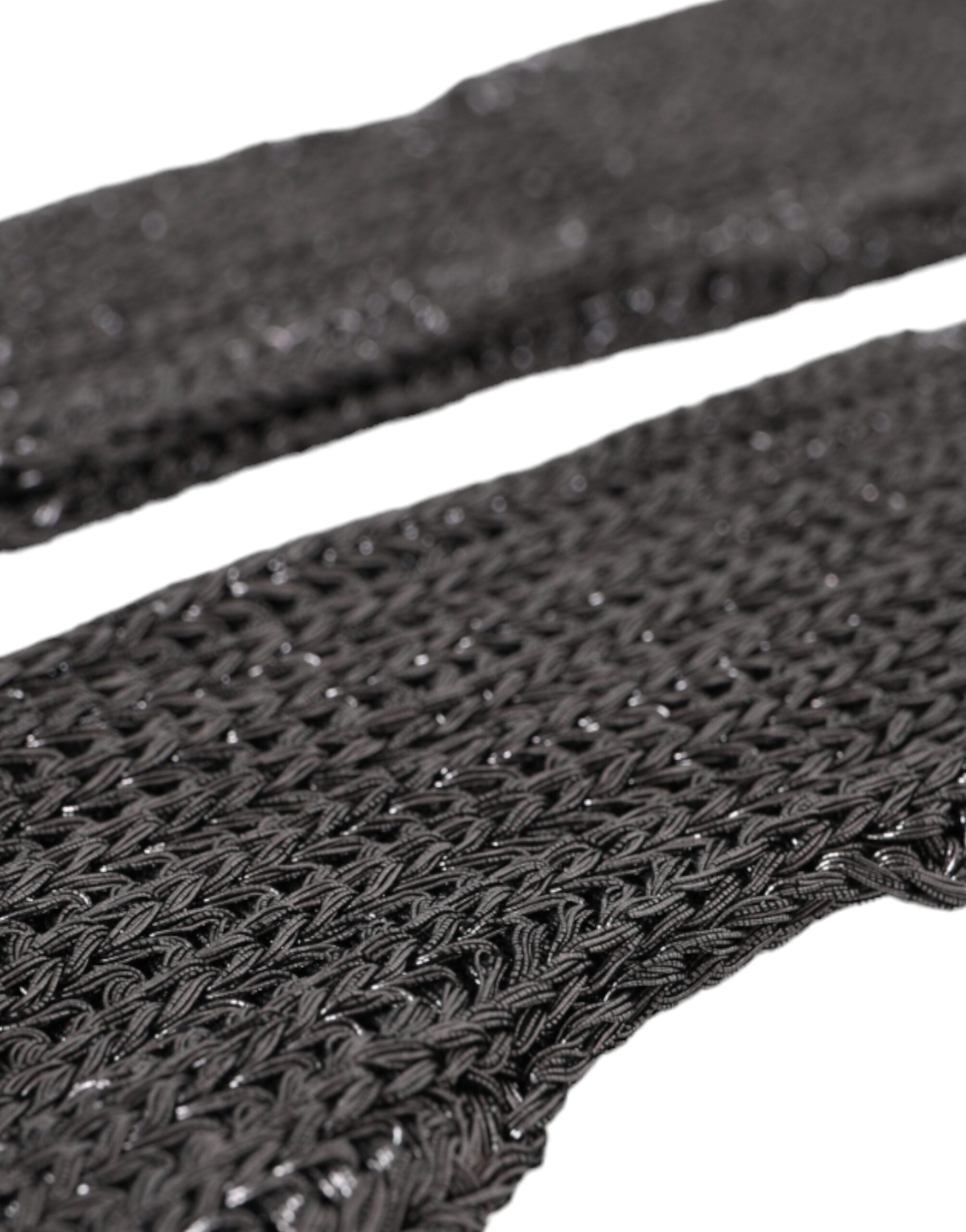 Dolce & Gabbana Grey viscose knit fingerless gloves-5