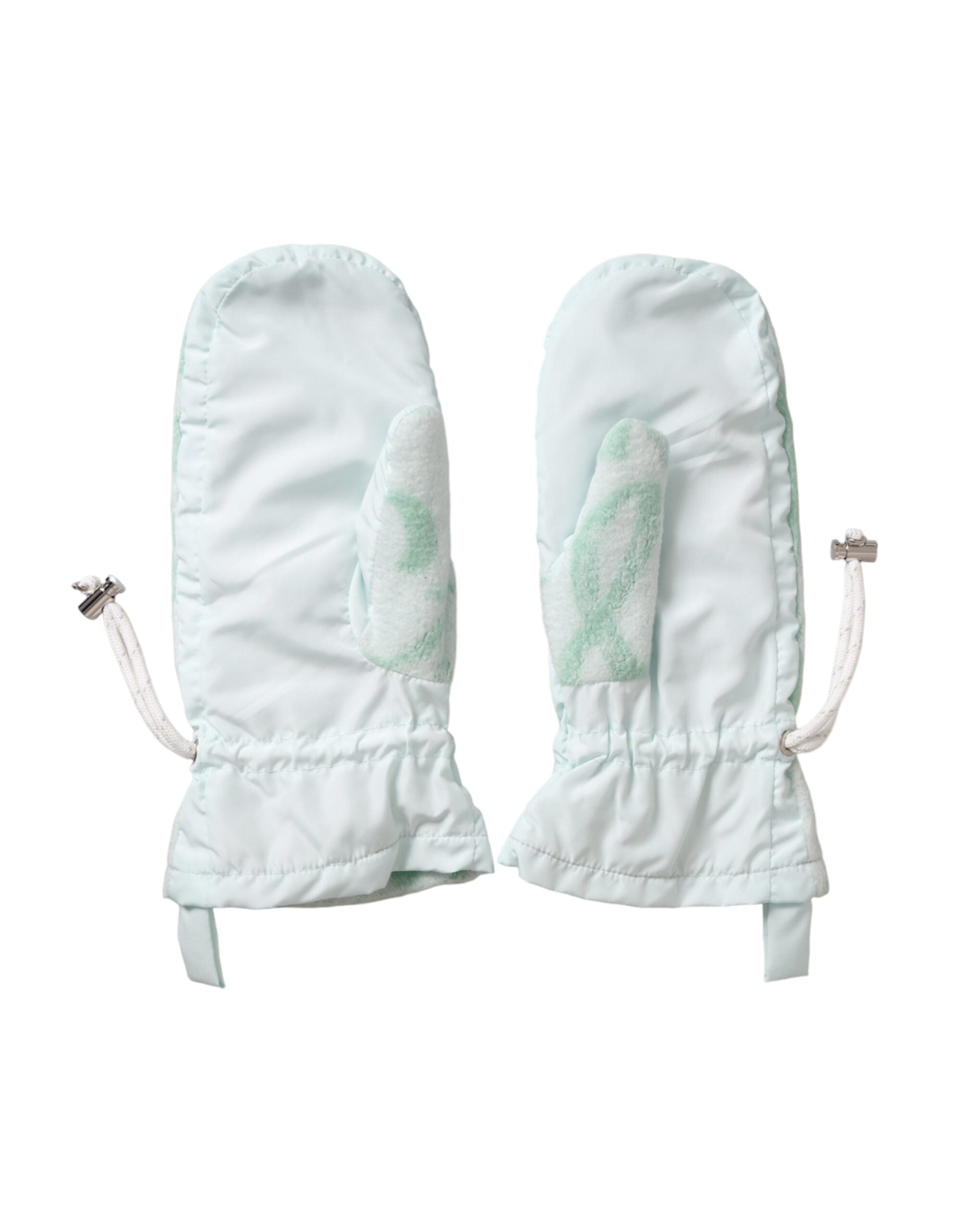 Guantes de nailon polar blanco hasta la muñeca de Dolce & Gabbana-2