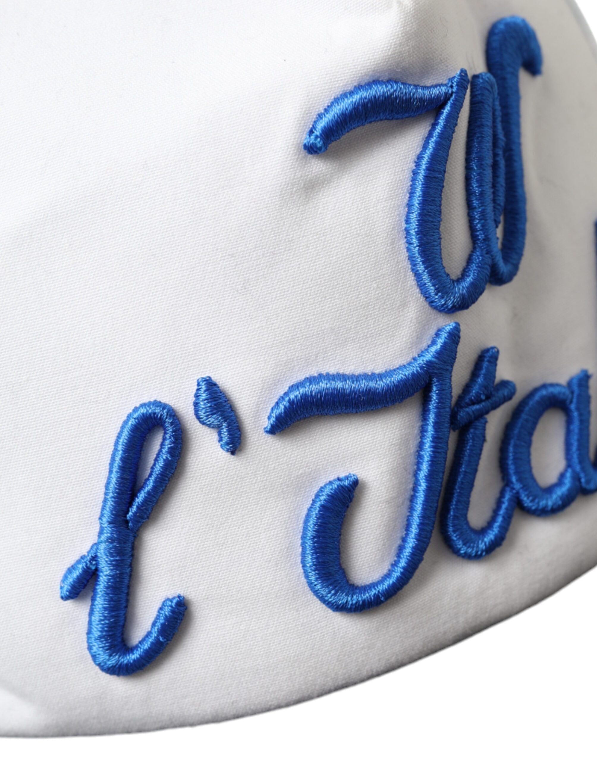 Dolce & Gabbana Blau Weiß Schwarz Italia Mesh Baseballmütze-6