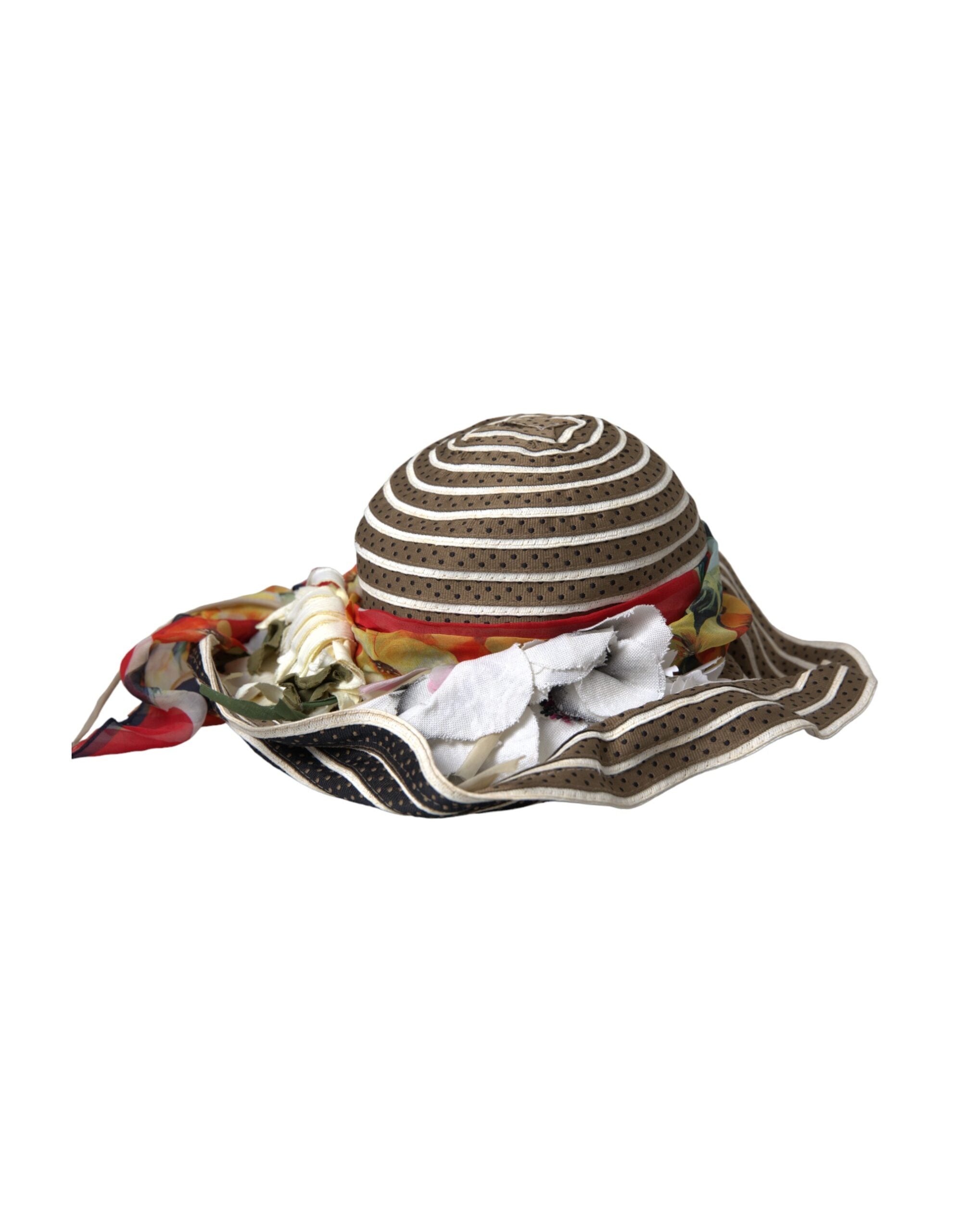 Dolce & Gabbana Multicolor Fantasie breite Krempe Schlapphut-4