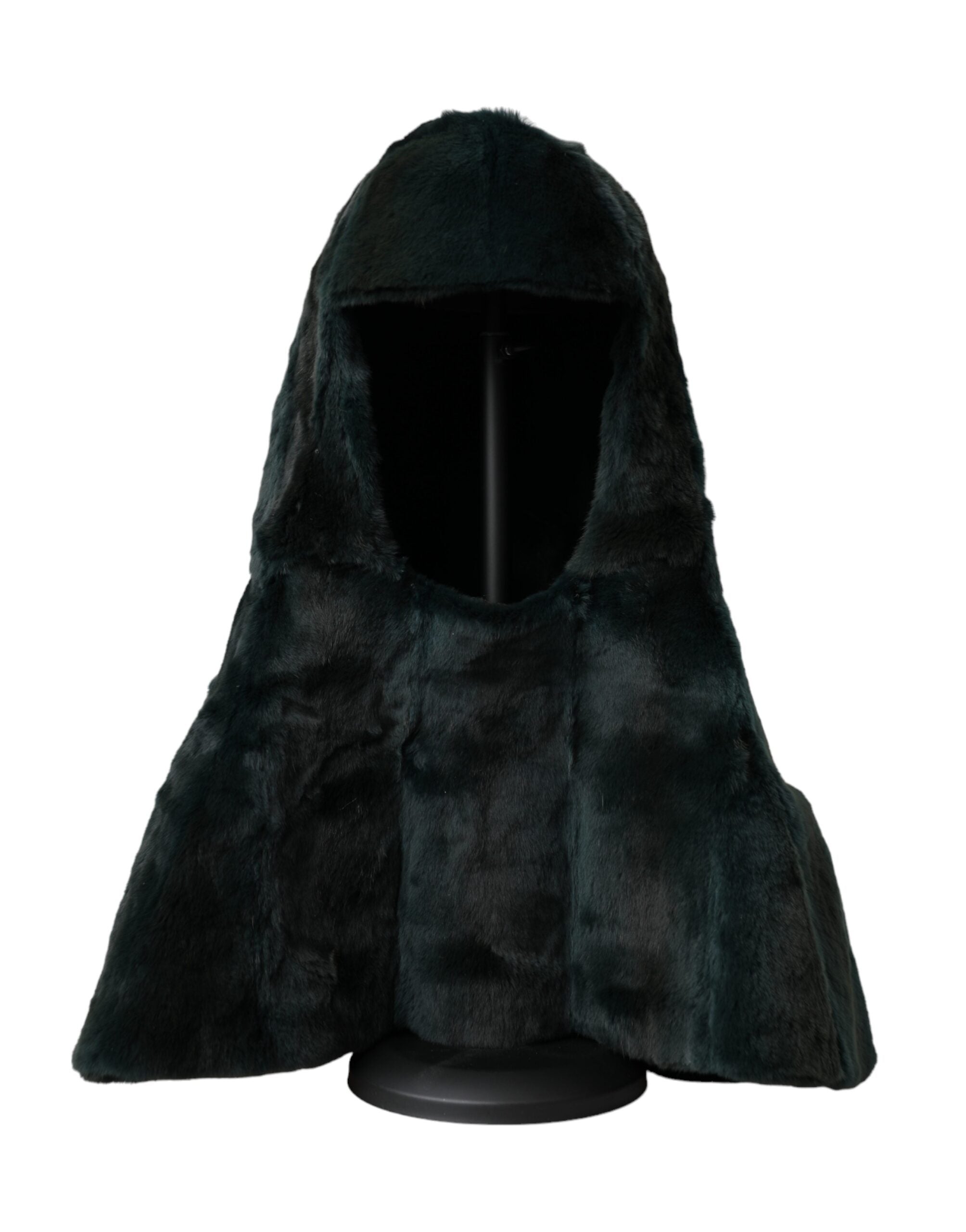 Dolce & Gabbana Schwarze Wiesel Pelz Ganzkopfmütze-2
