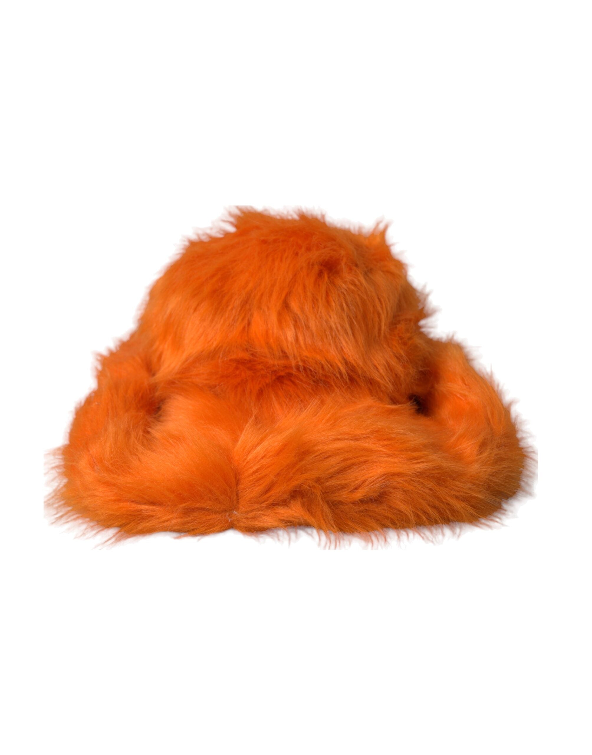 Dolce & Gabbana Orange Faux Fur Polyester Fedora Hat-3