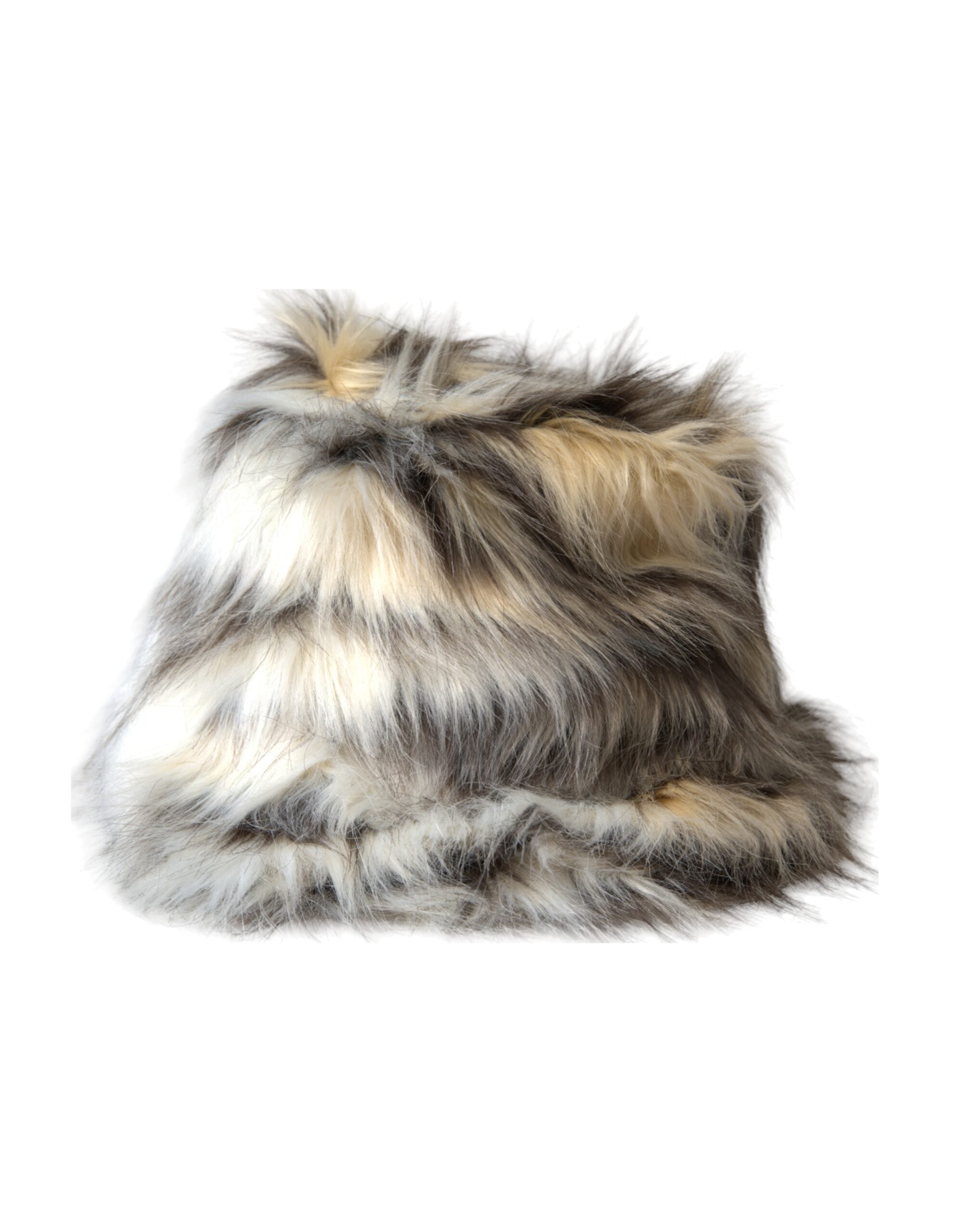 Dolce & Gabbana Multicolor Acrylic Fur Women's Bucket Hat-1