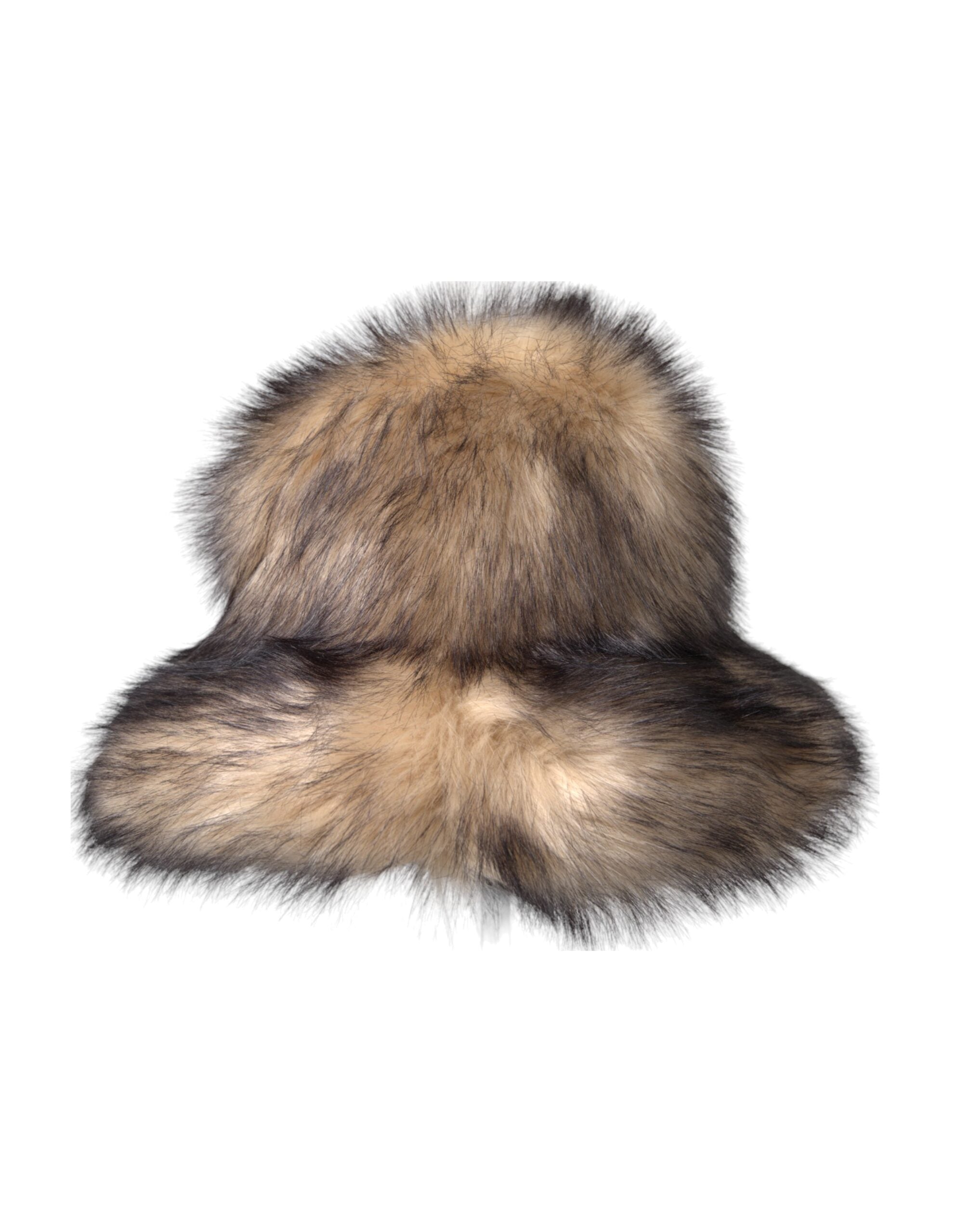 Dolce & Gabbana Brown Faux Fur Fedora Hat (Modacrylic)-1