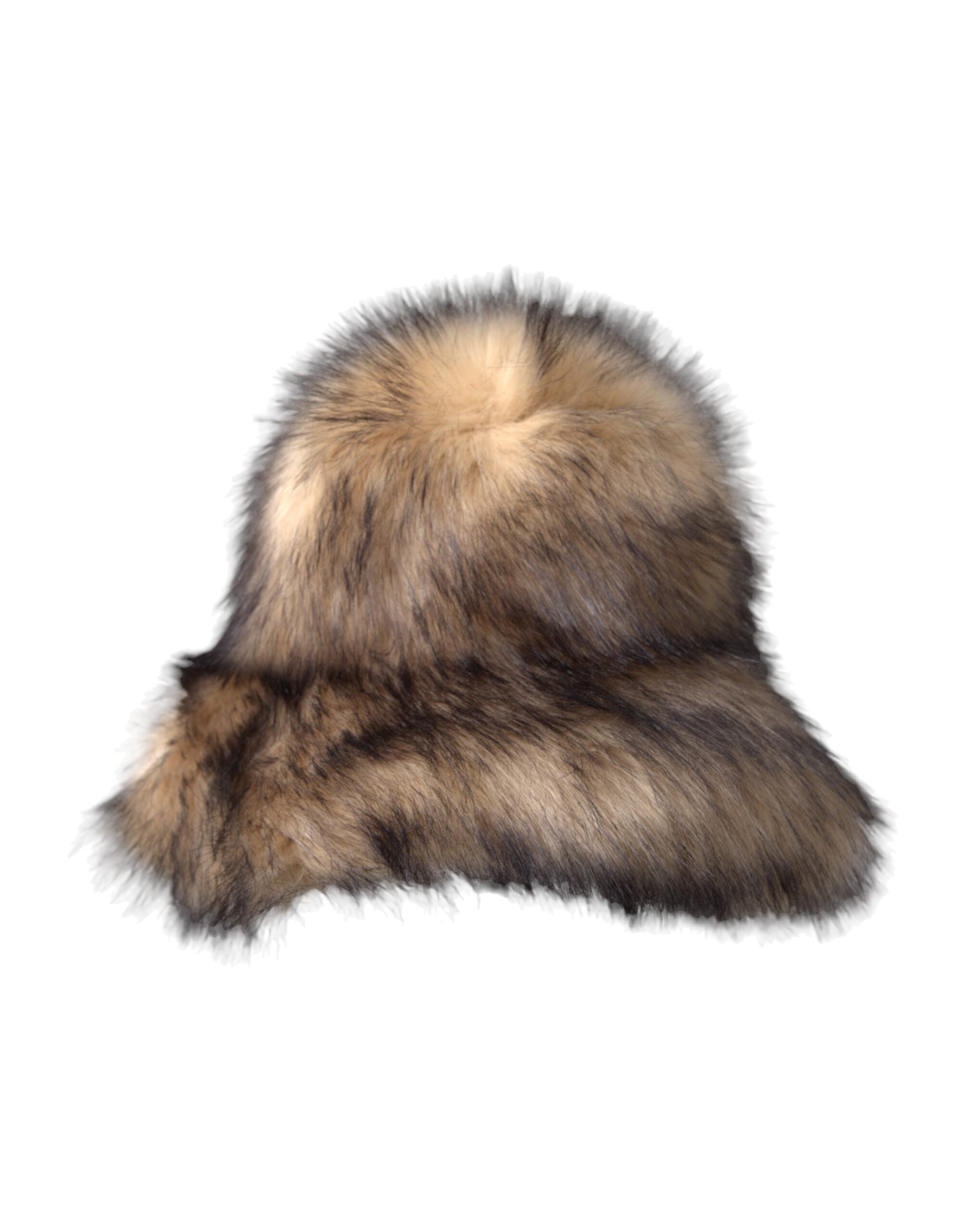 Dolce & Gabbana Brown Faux Fur Fedora Hat (Modacrylic)-2