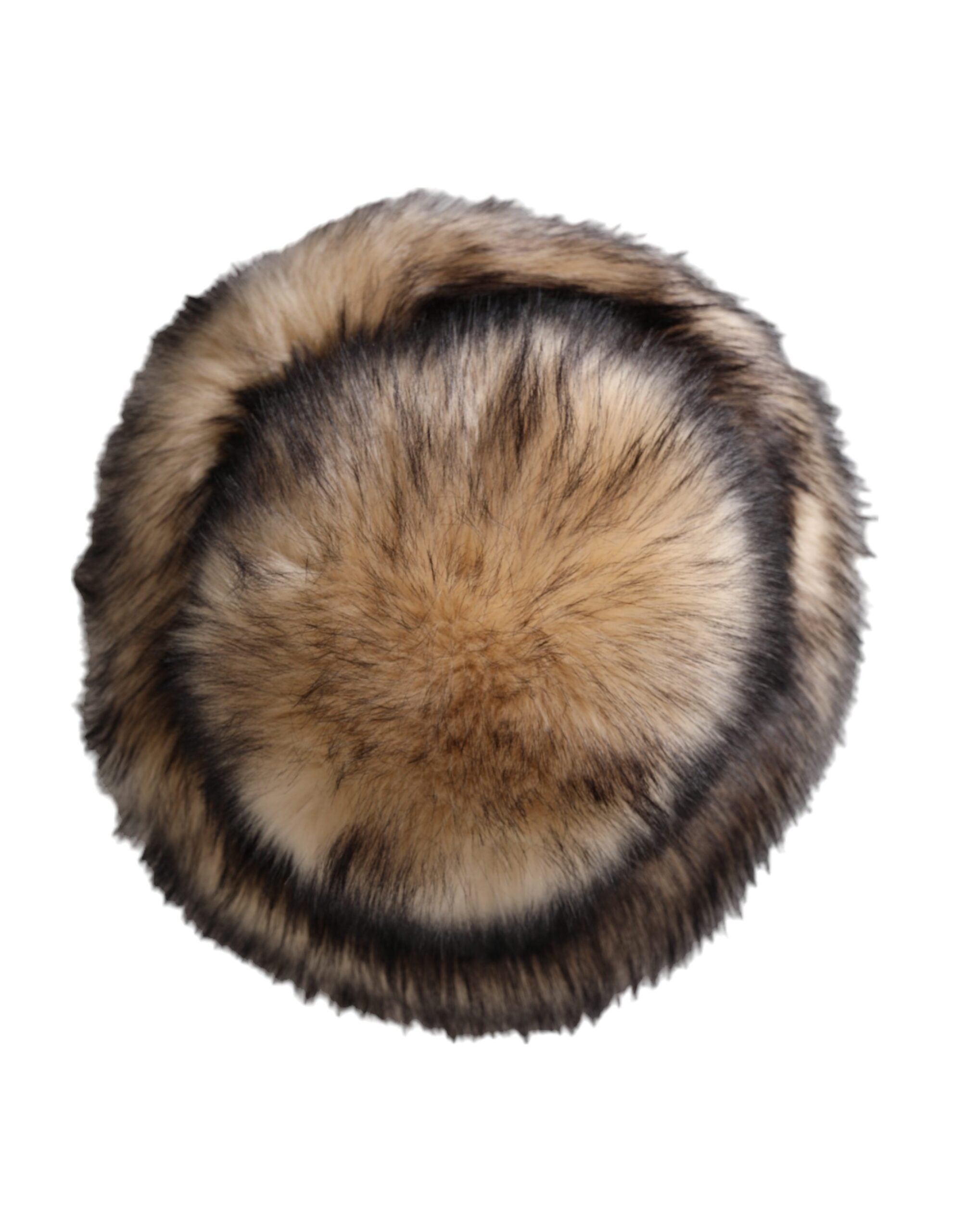 Dolce & Gabbana Brown Faux Fur Fedora Hat (Modacrylic)-3