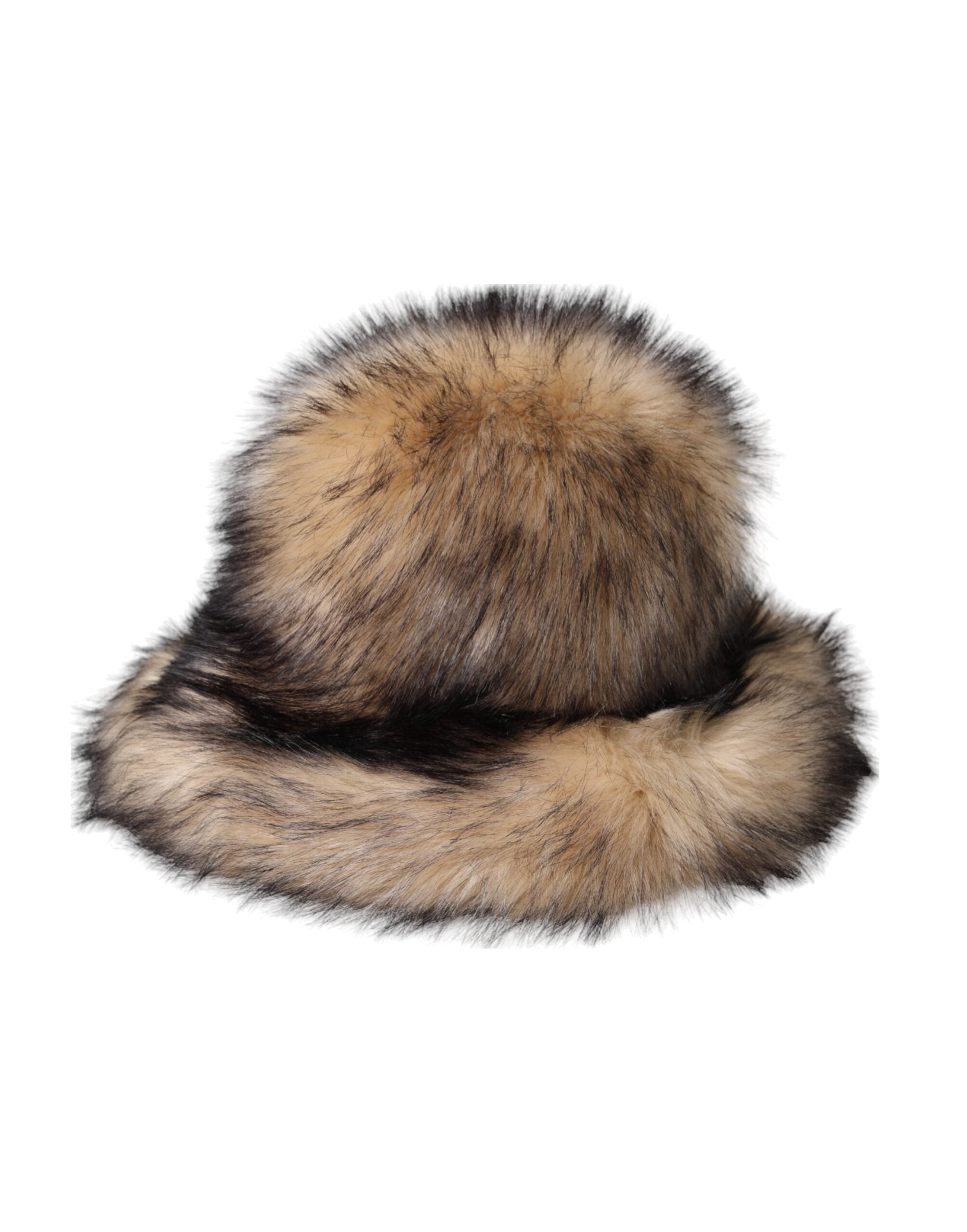 Dolce & Gabbana Brown Faux Fur Fedora Hat (Modacrylic)-5