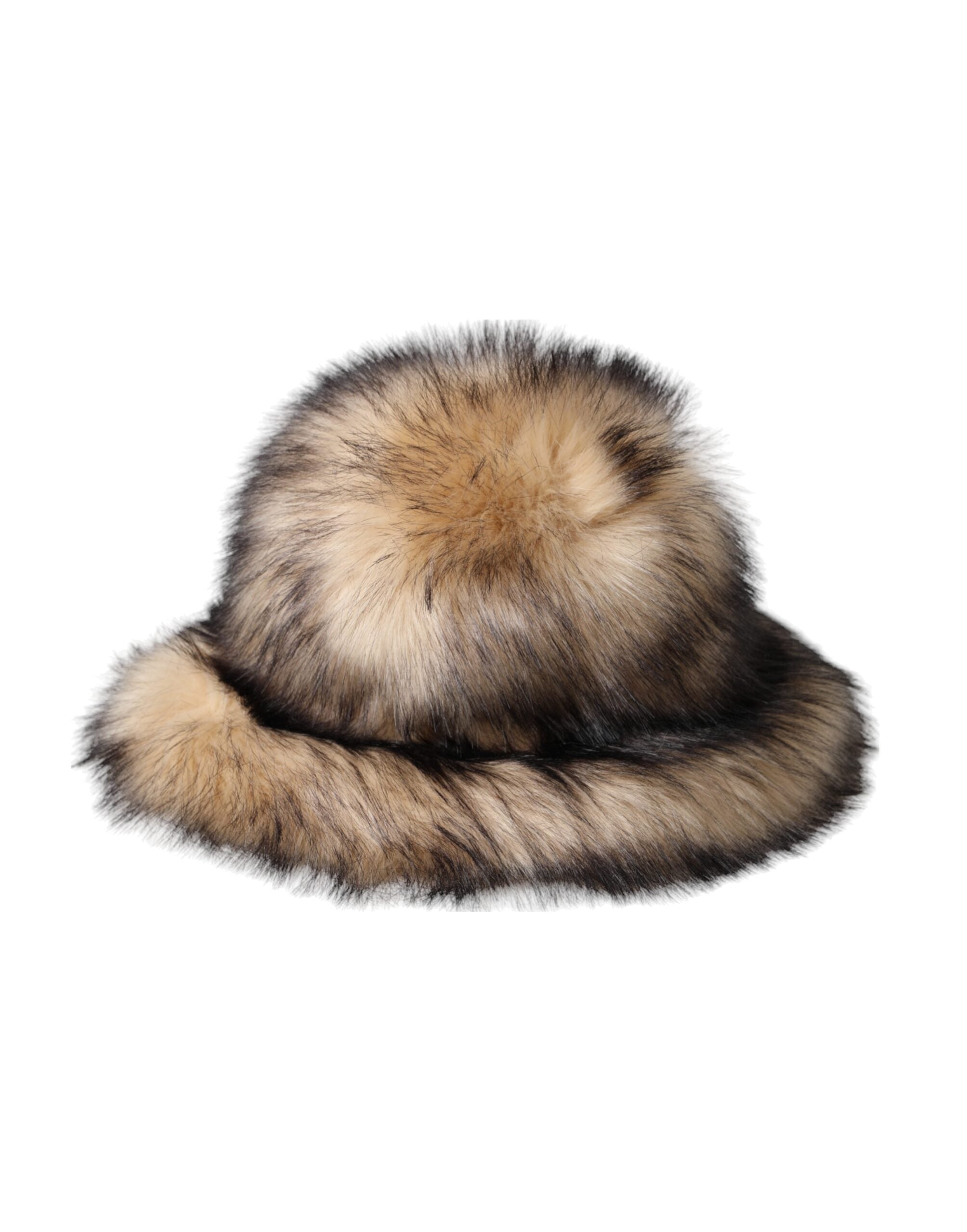 Dolce & Gabbana Brown Faux Fur Fedora Hat (Modacrylic)-6