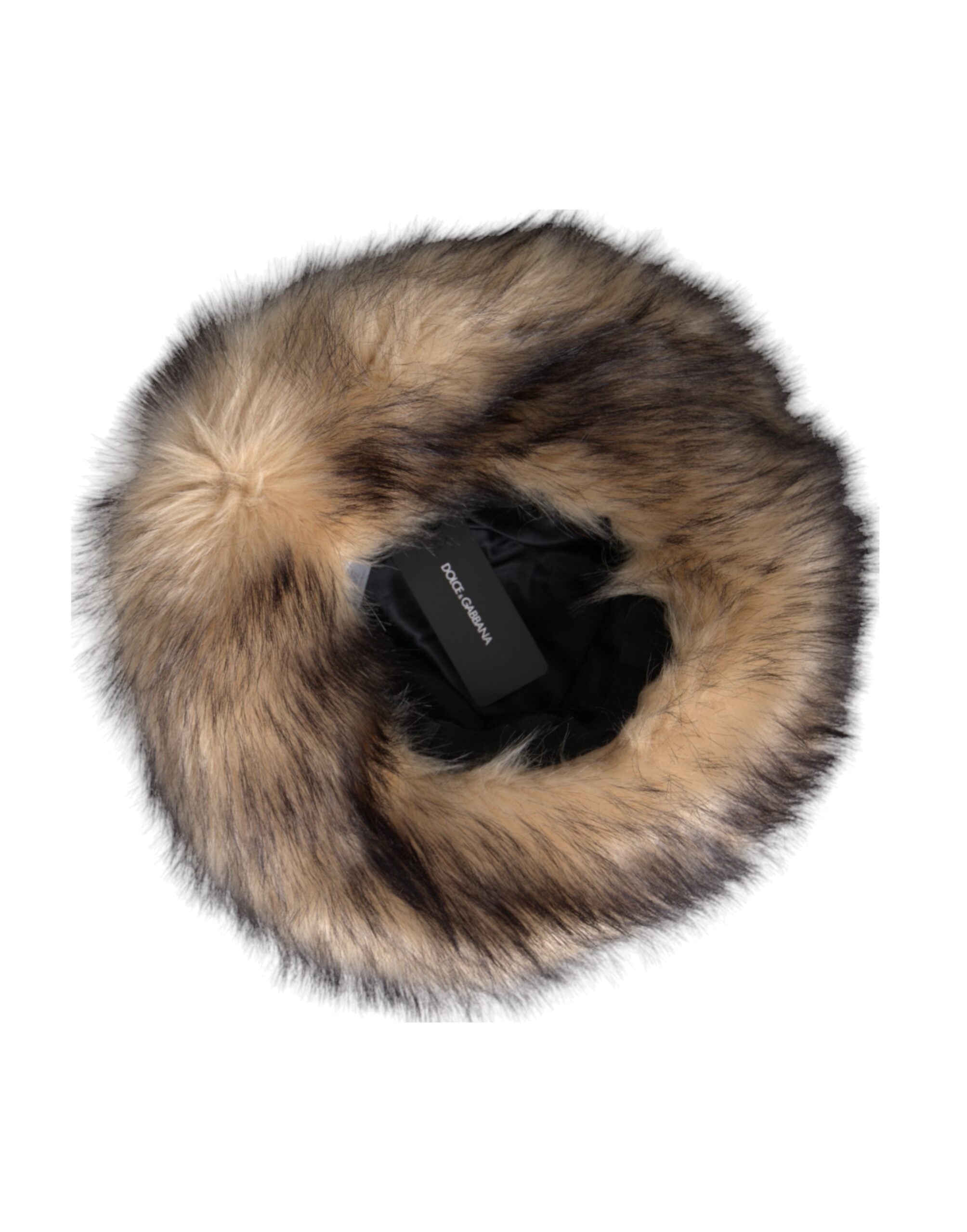 Dolce & Gabbana Brown Faux Fur Fedora Hat (Modacrylic)-7