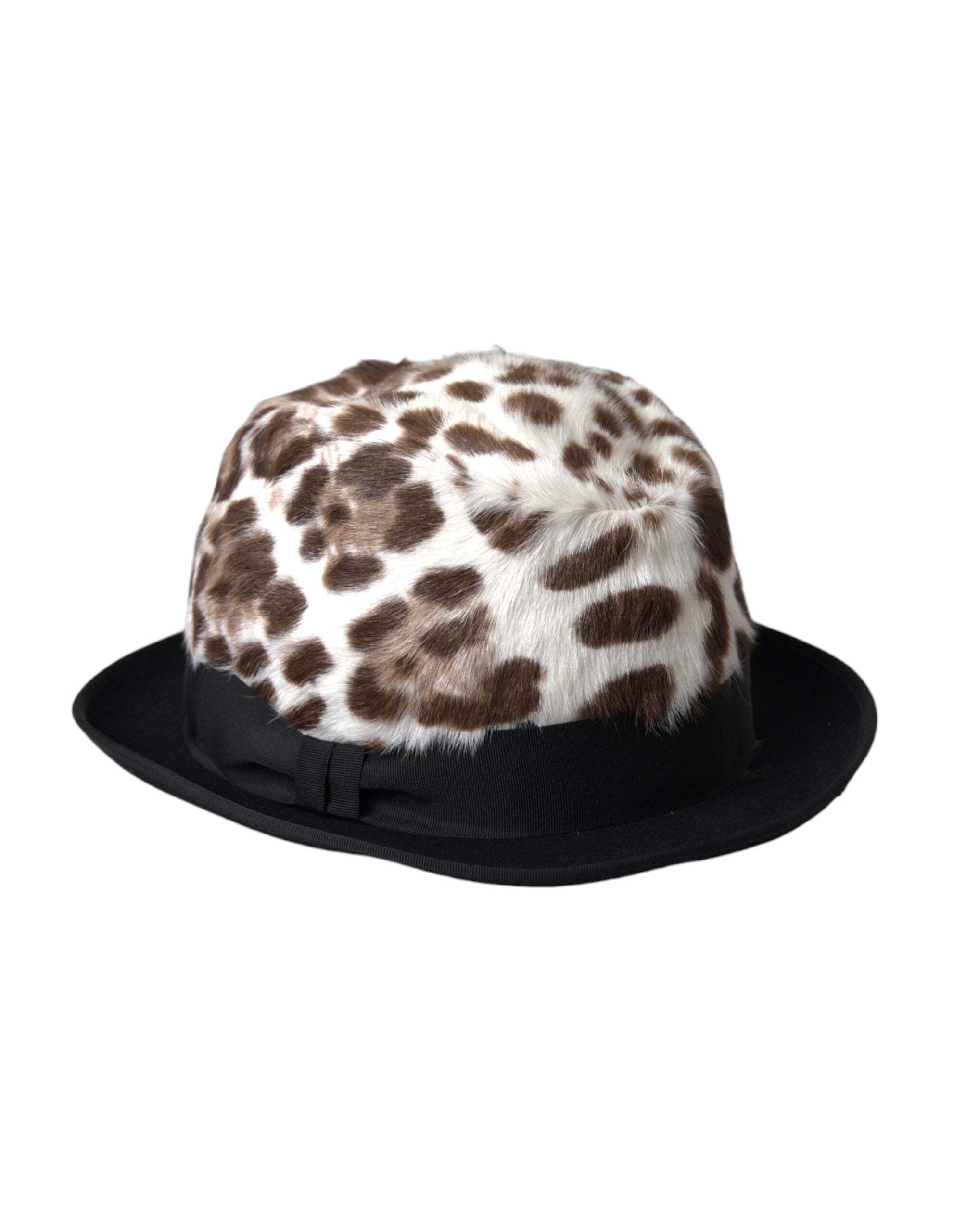 Sombrero fedora de leopardo multicolor para mujer de Dolce & Gabbana-2