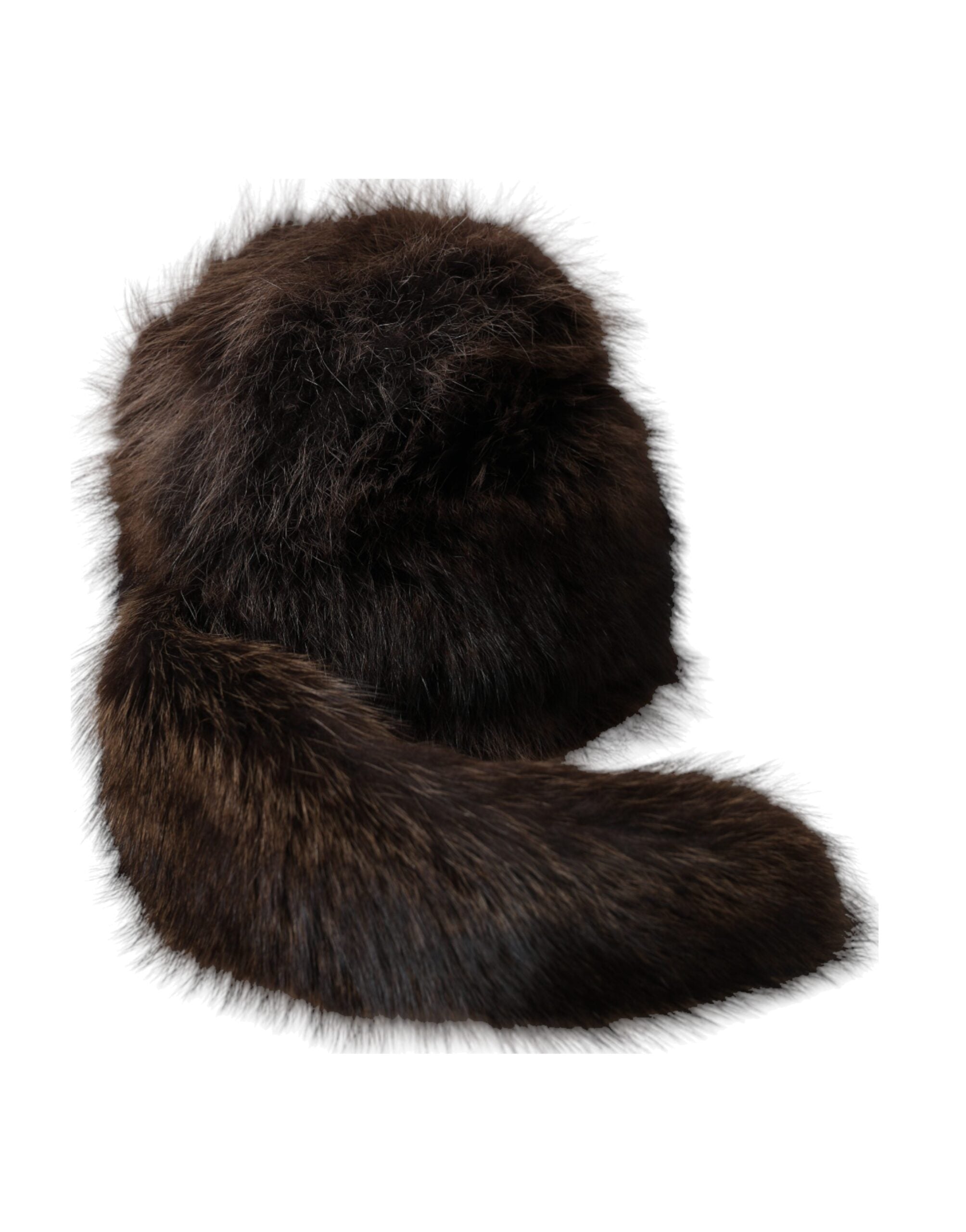 Dolce & Gabbana Women's Brown Raccoon Fur Bucket Hat-2