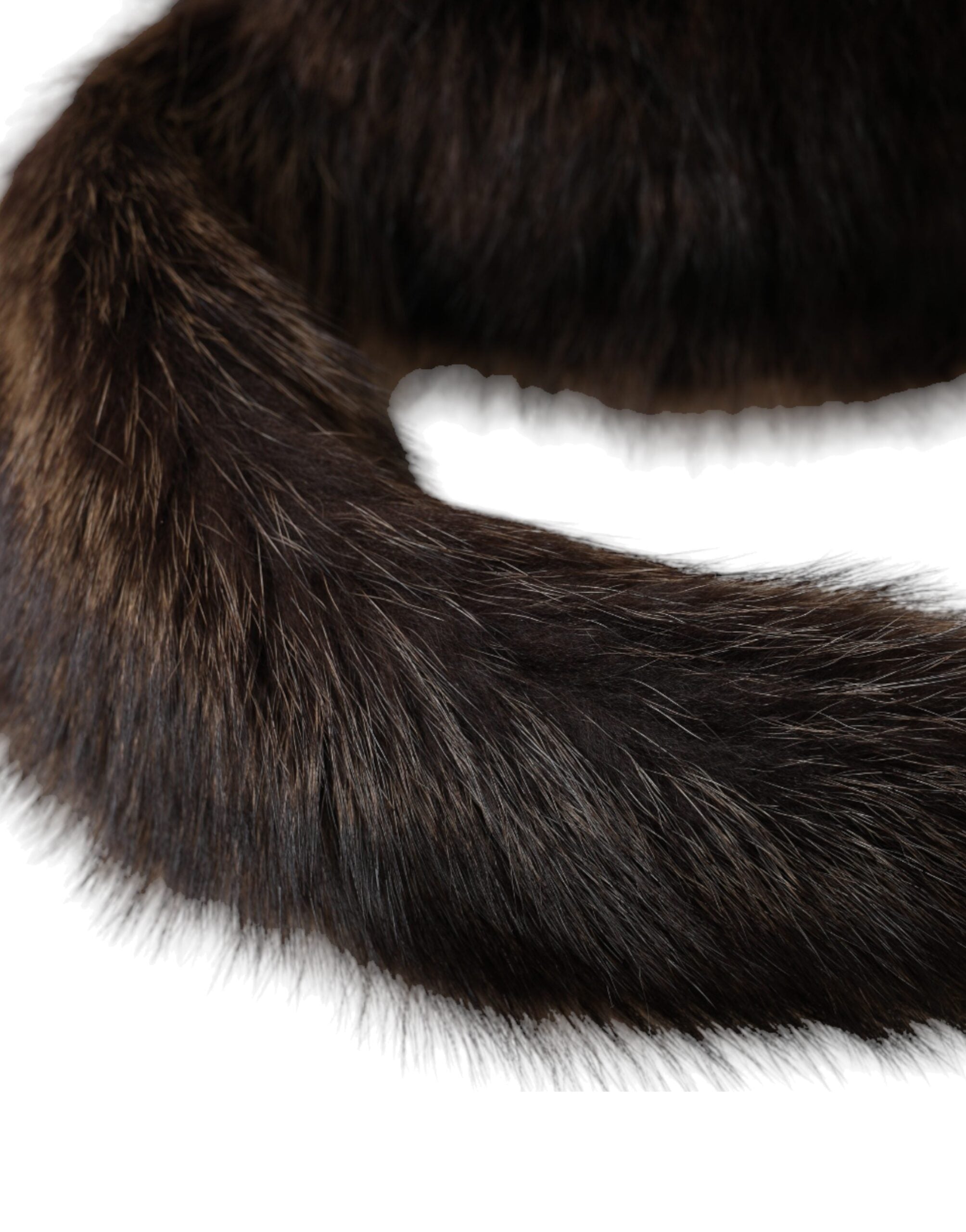 Dolce & Gabbana Women's Brown Raccoon Fur Bucket Hat-3