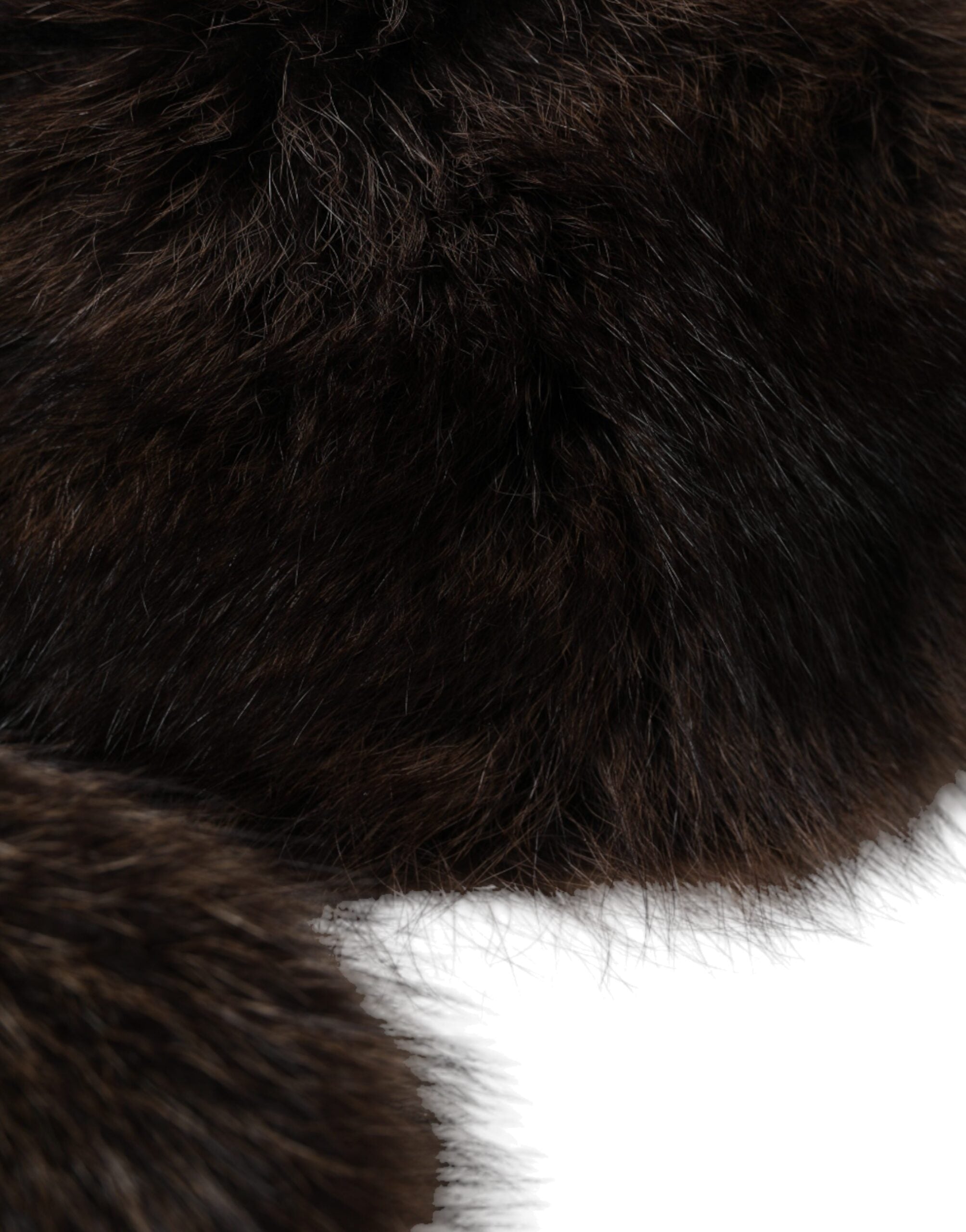 Dolce & Gabbana Women's Brown Raccoon Fur Bucket Hat-4