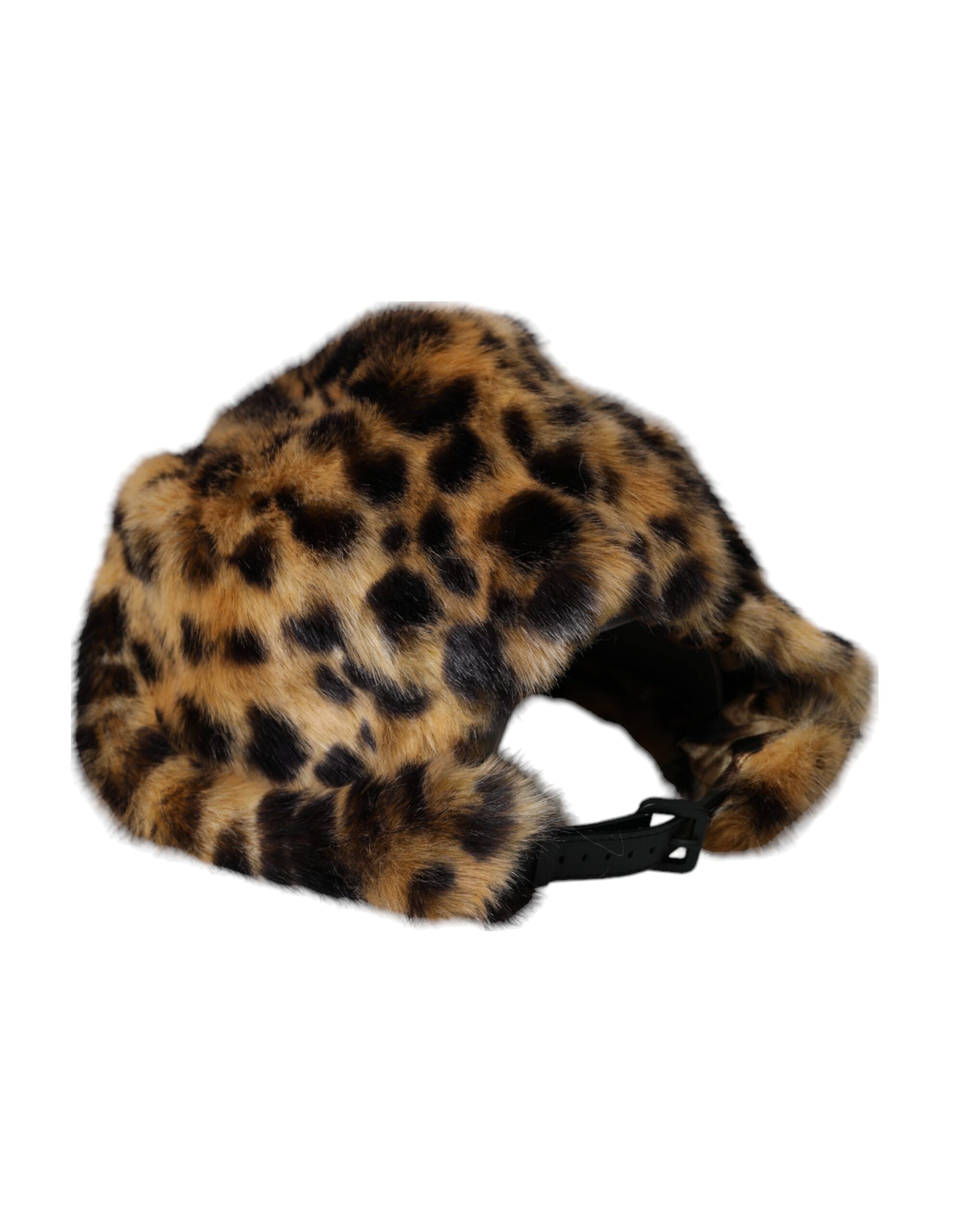 Dolce & Gabbana Brown Leopard Print Women's Bucket Hat-3