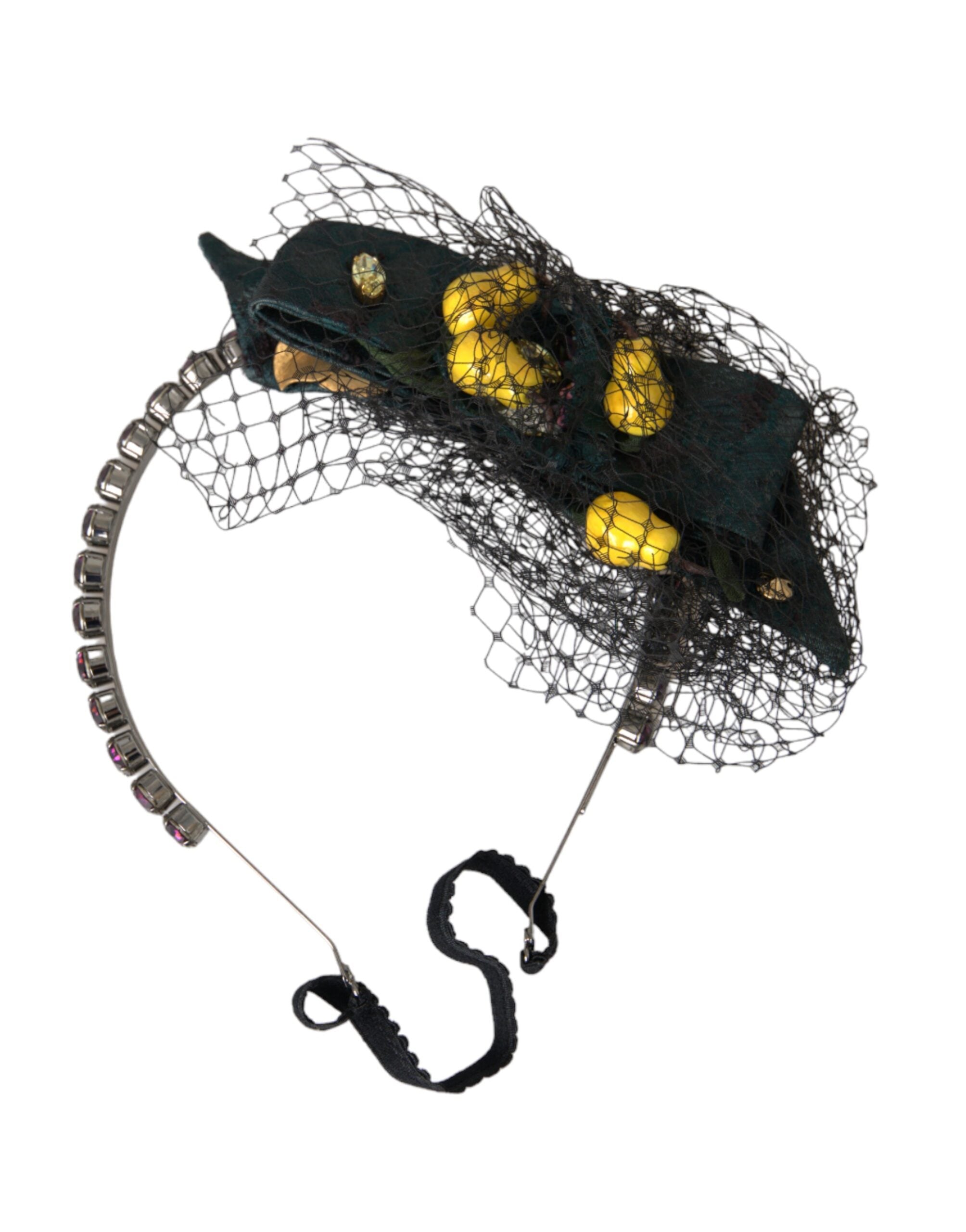 Tiara de red con cristales morados de Sicilia y limones negros de Dolce & Gabbana-1