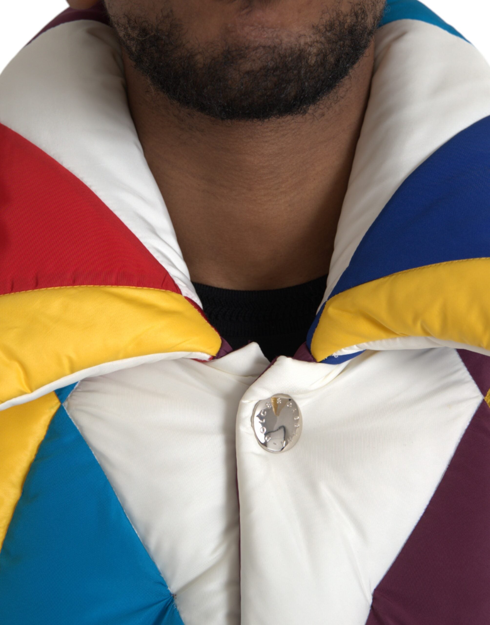 Dolce & Gabbana Multicolor Windbreaker Puffer Jacket Men-4