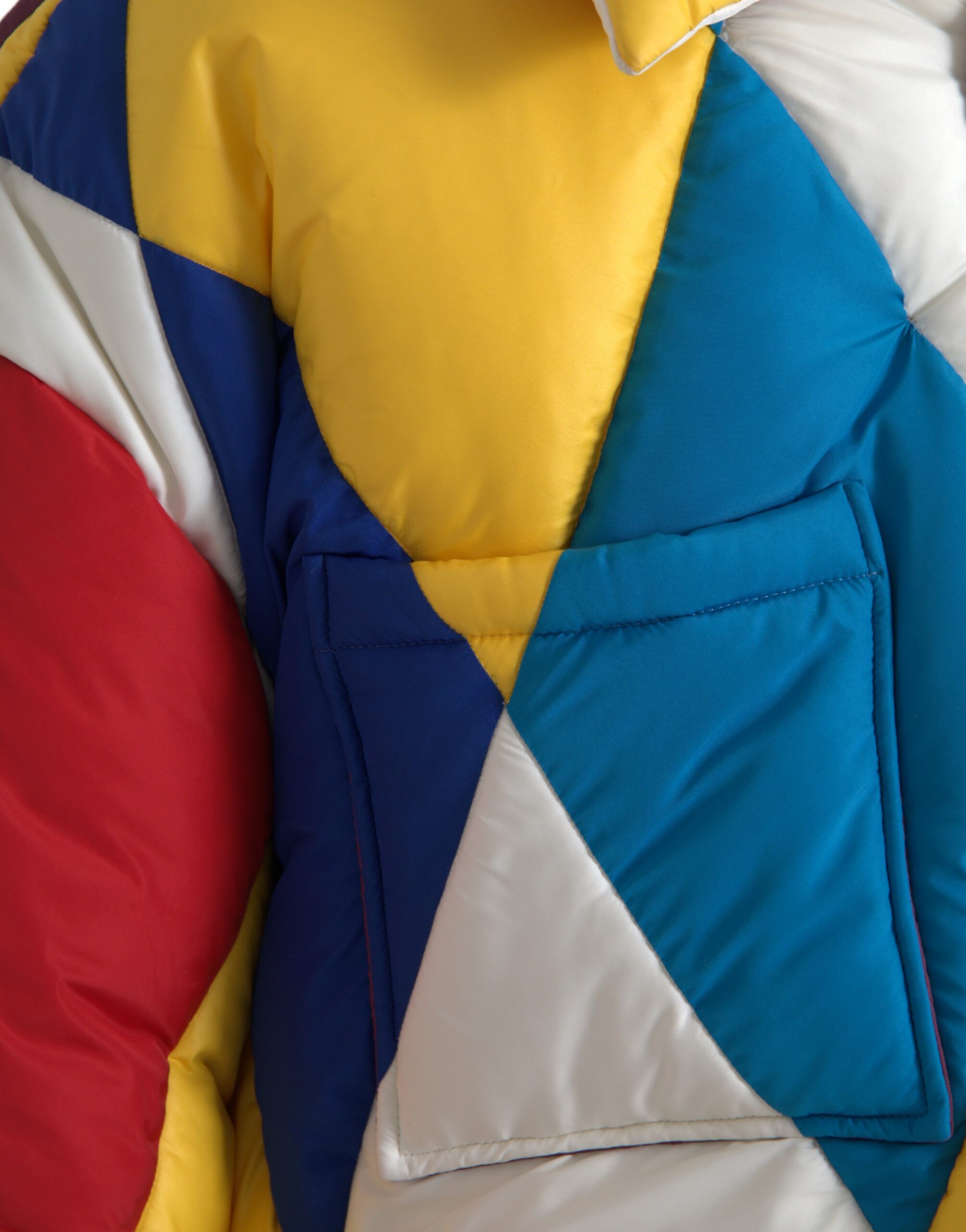 Dolce & Gabbana Multicolor Windbreaker Puffer Jacket Men-5