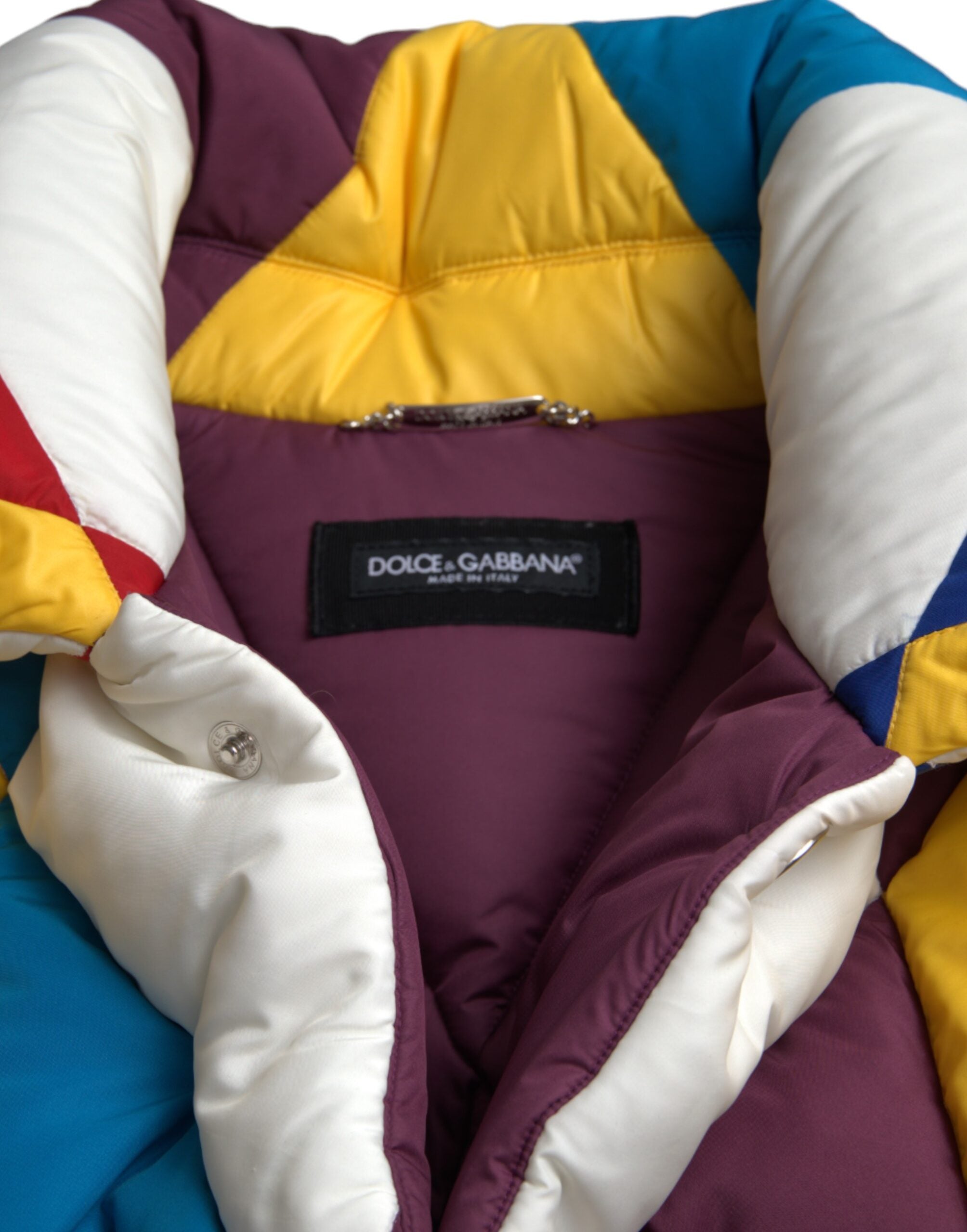 Dolce & Gabbana Multicolor Windbreaker Puffer Jacket Men-7