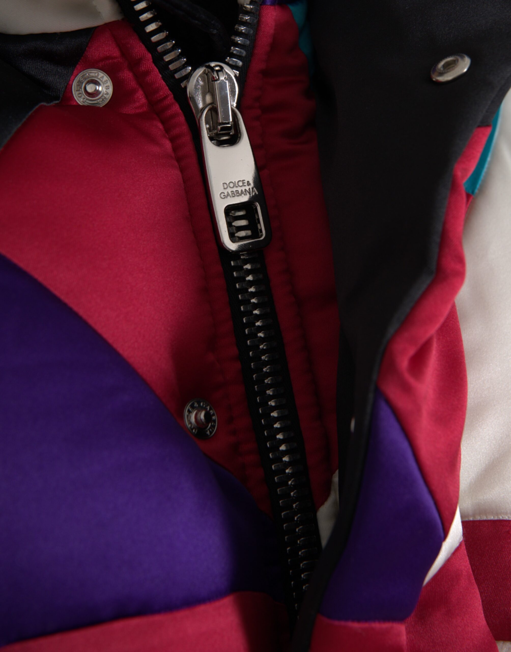 Dolce & Gabbana Multicolored Logo Windbreaker Pillow Jacket-5